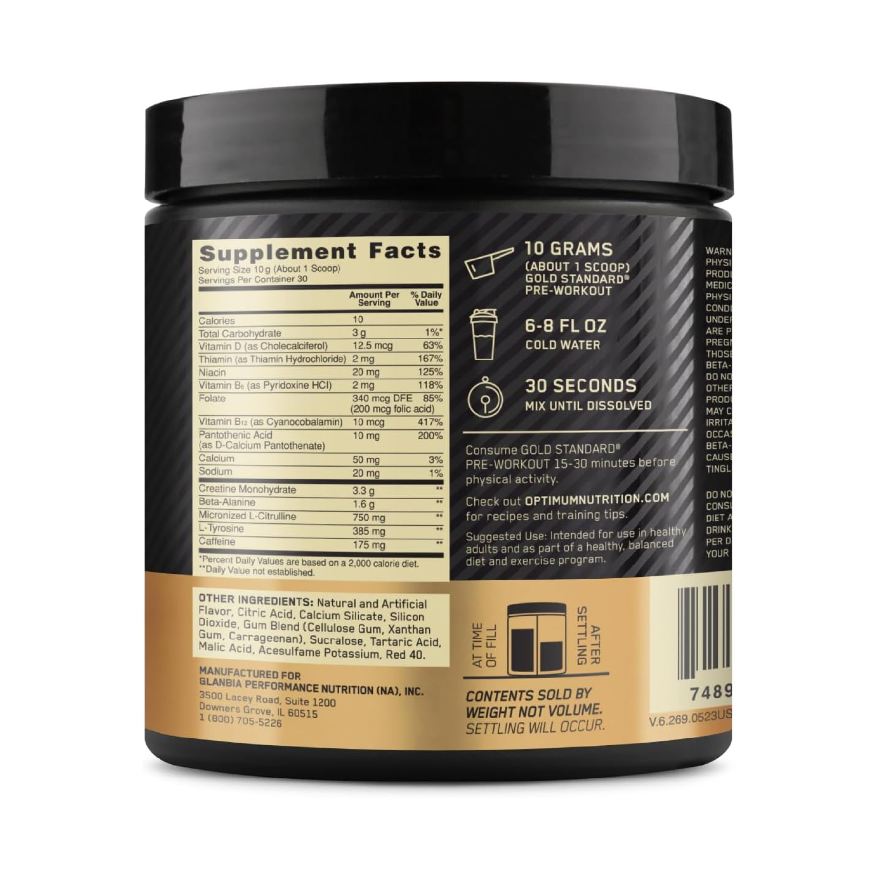 Gold Standard Pre Workout - 300g Fruit Punch - Зображення 2