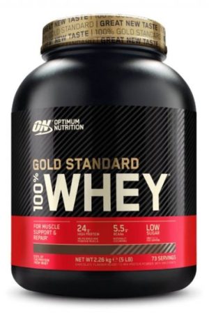 Gold Standart 100% Whey - 2280g Delicios Strawberry (Пошкоджена кришка)