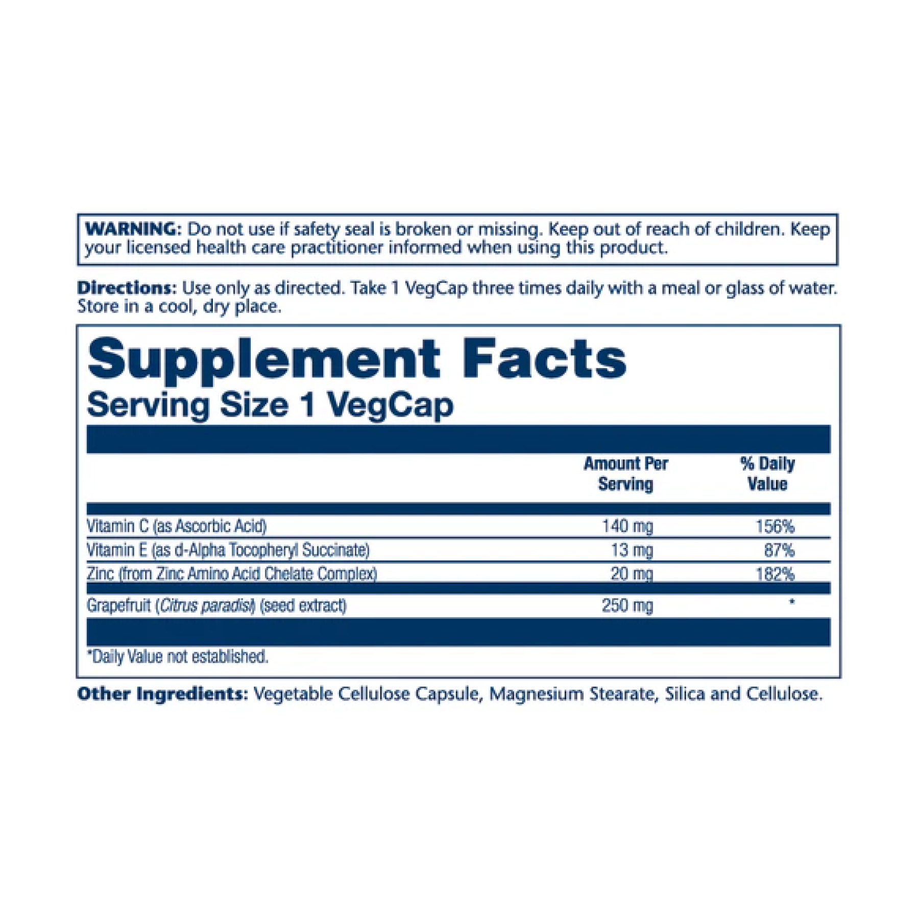 Grapefruit Seed Extract 250mg - 60 vcaps - Зображення 2