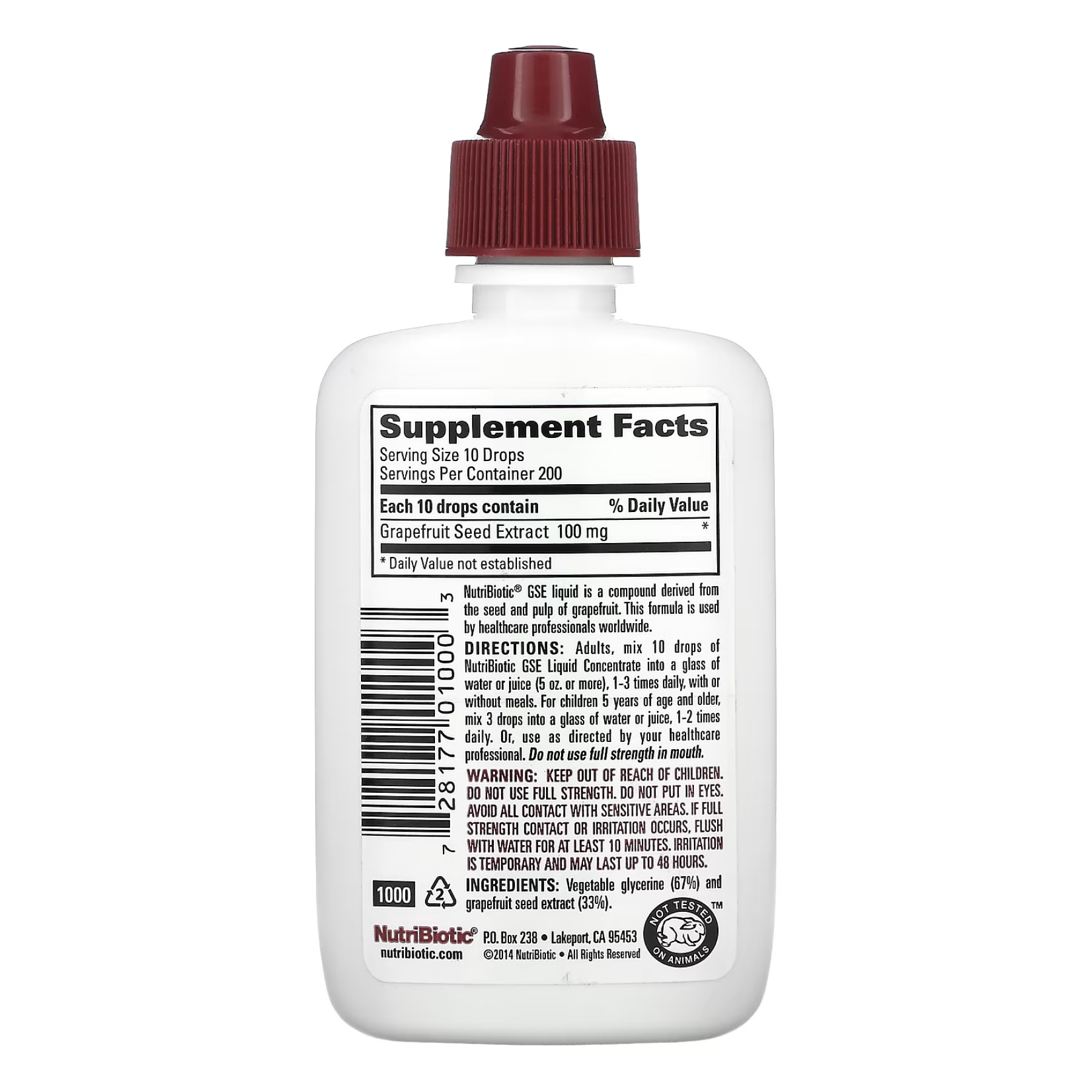 GSE Liquid Concentrate - 59 ml (Затерта дата) - Зображення 2