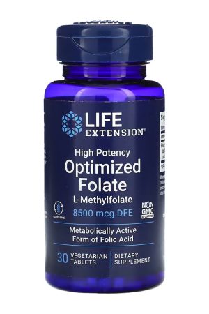 High Potency Optimized Folate 8500 mcg DFE - 30 tabs
