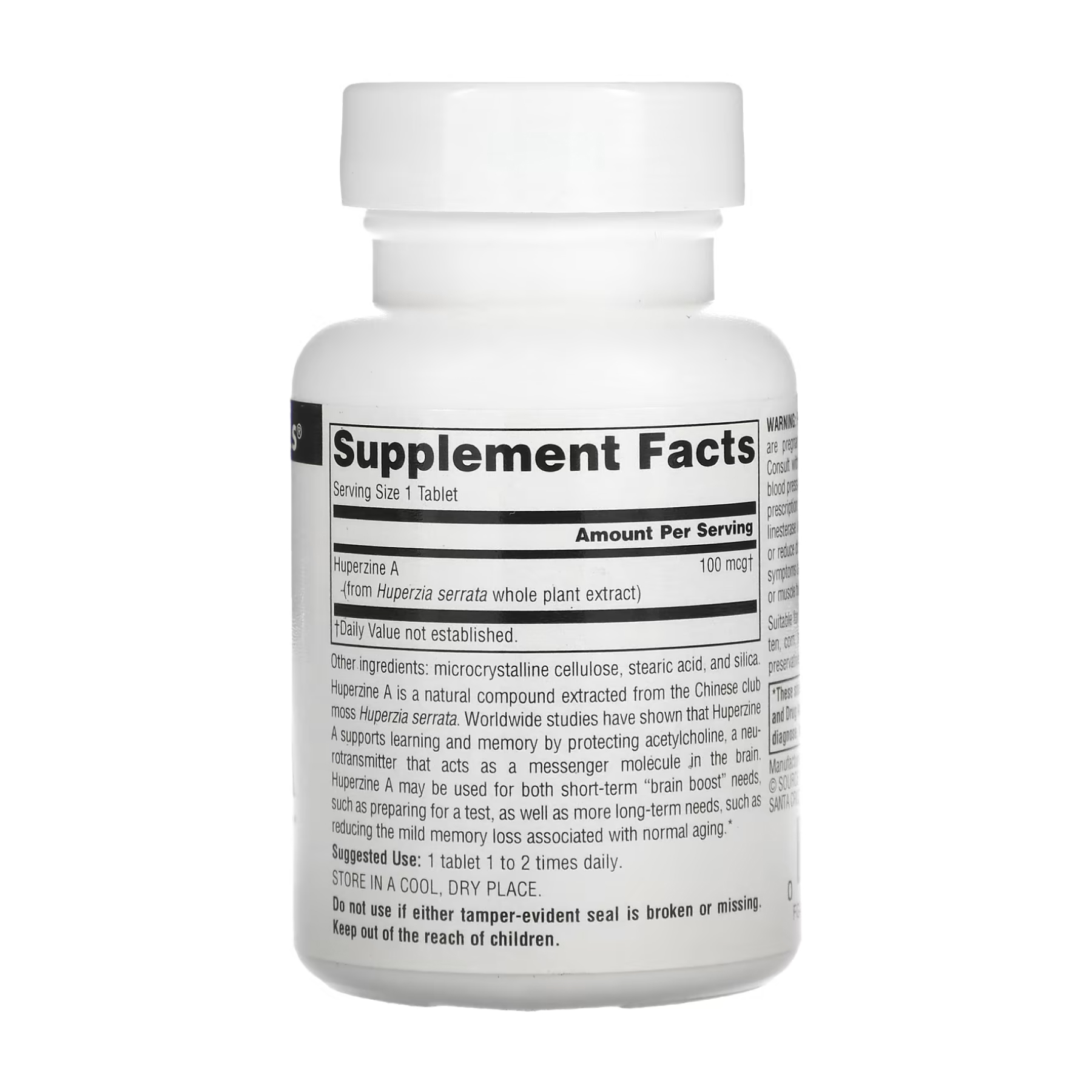 Huperzine A 100mcg - 120 tabs - Зображення 2