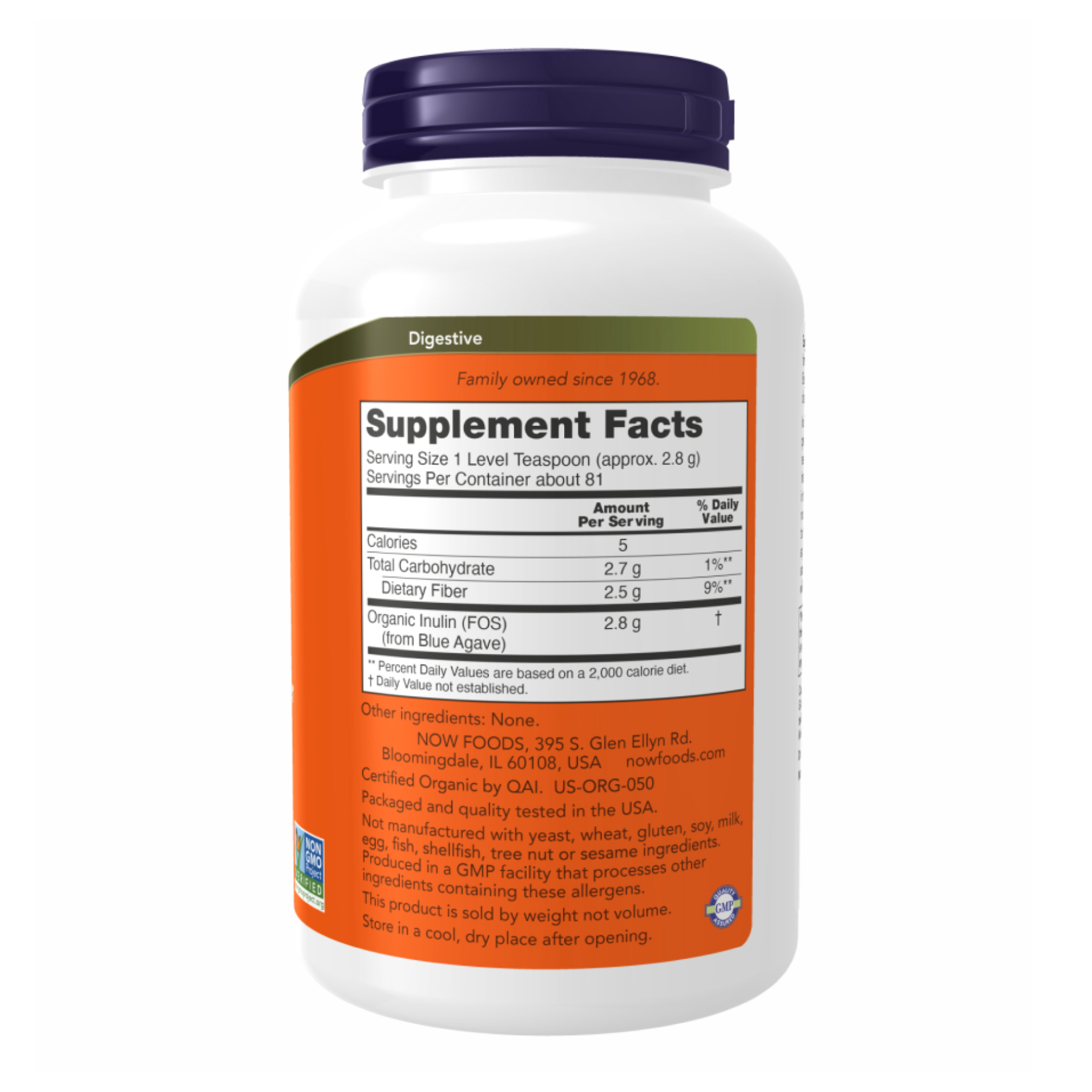 Inulin Powder - 227g - Зображення 2