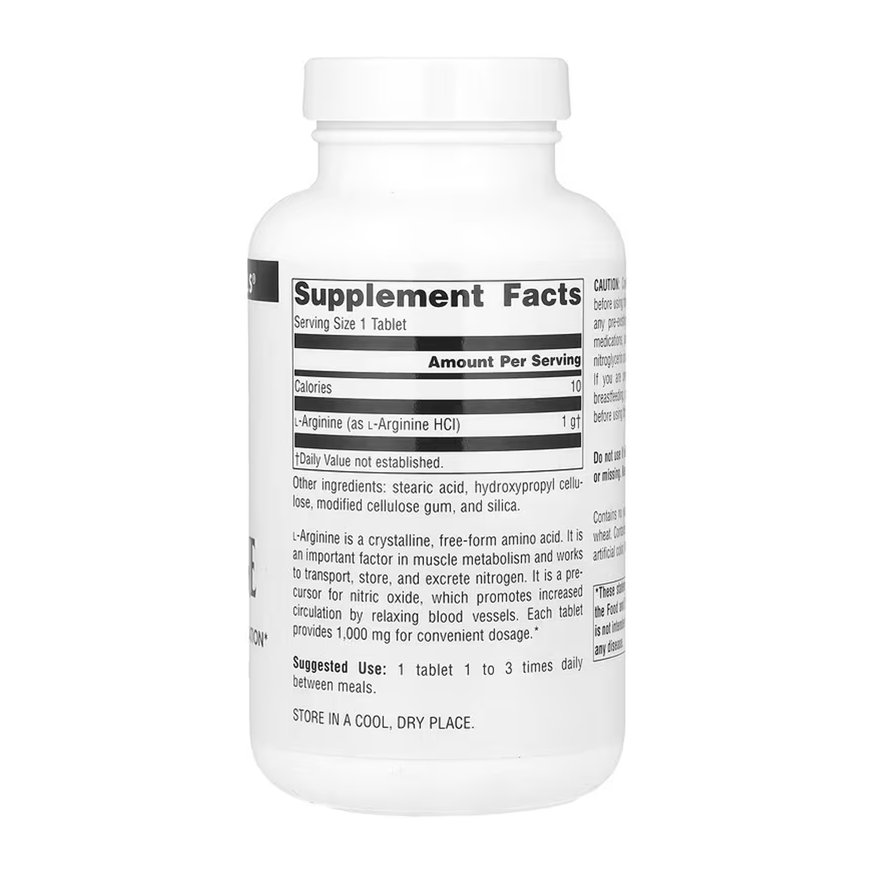 L-Arginine 1000 mg - 100 tabs - Зображення 2