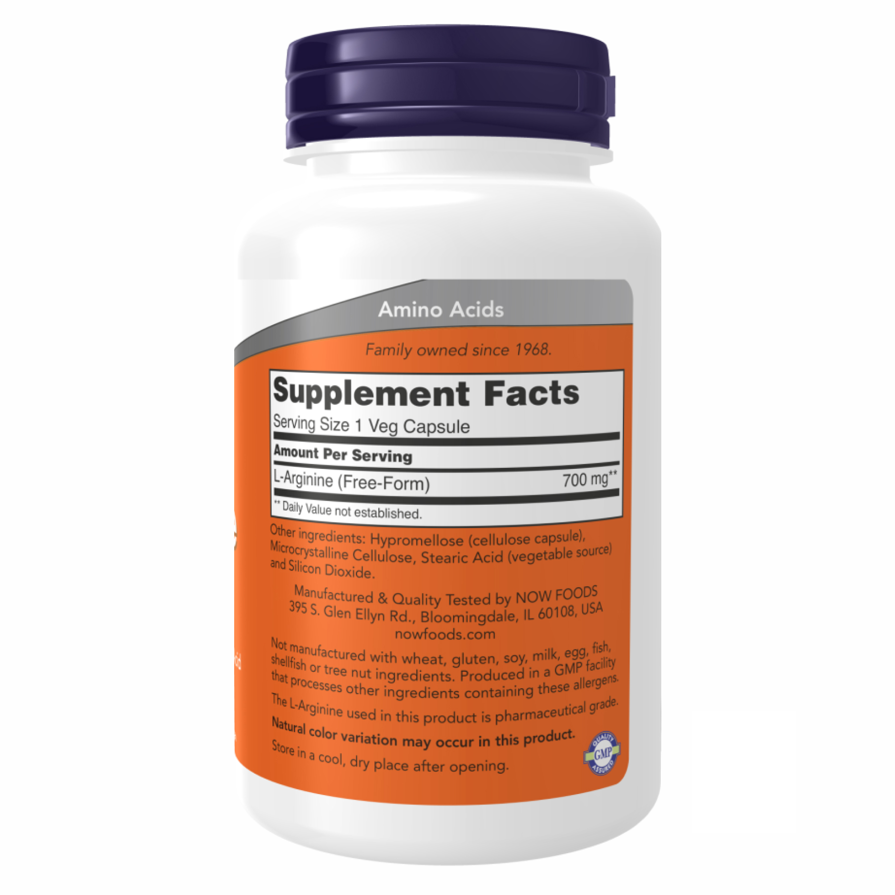 L-Arginine 700mg - 180 vcaps - Зображення 2