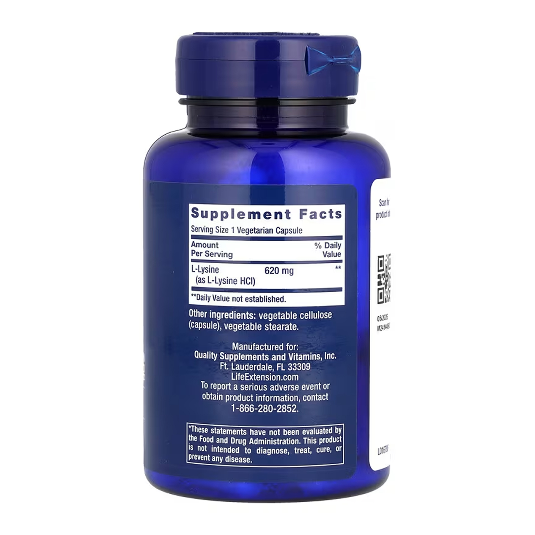 L-Lysine 620 mg - 100 vcaps - Зображення 2