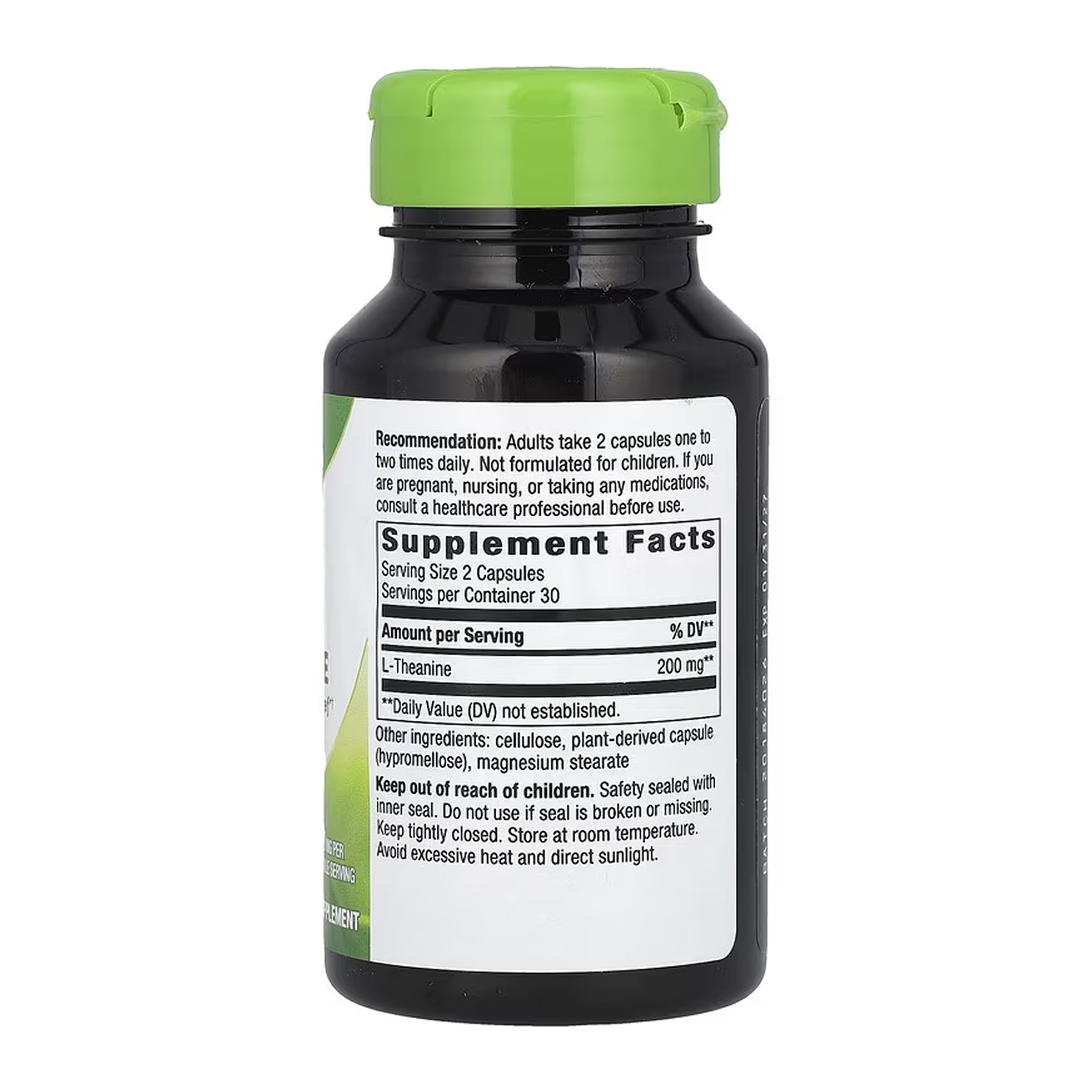 L-Theanine - 60 vcaps - Зображення 2