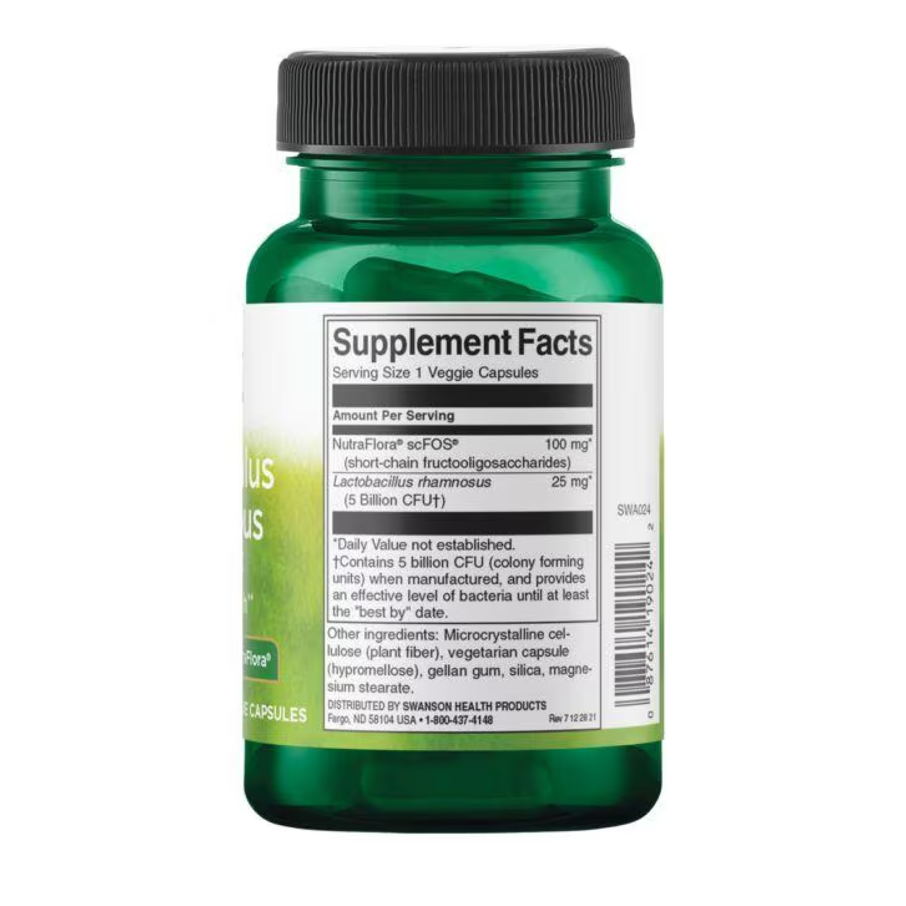 Lactobacillus Rhamnosus with Fos 5 Billion Cfu - 60 Qualicaps - Зображення 2