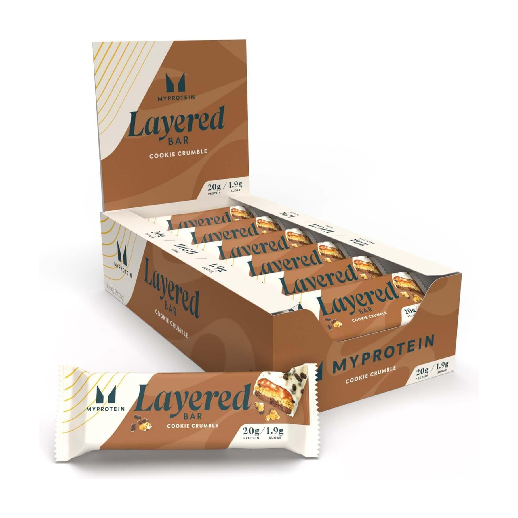 Layered Bar - 12x60g Cookie Crumble (Пошкоджена коробка)