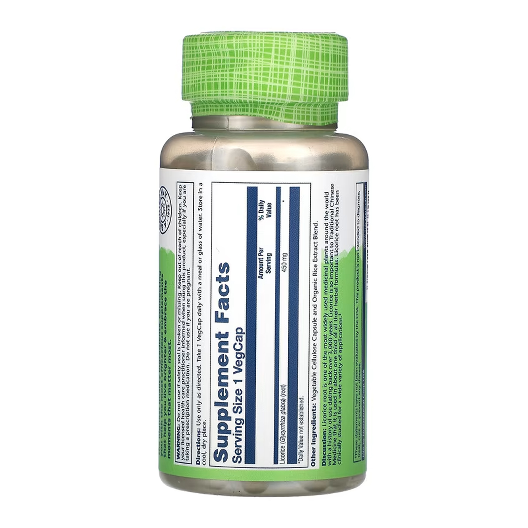 Licorice 450mg - 100 vcaps - Зображення 2