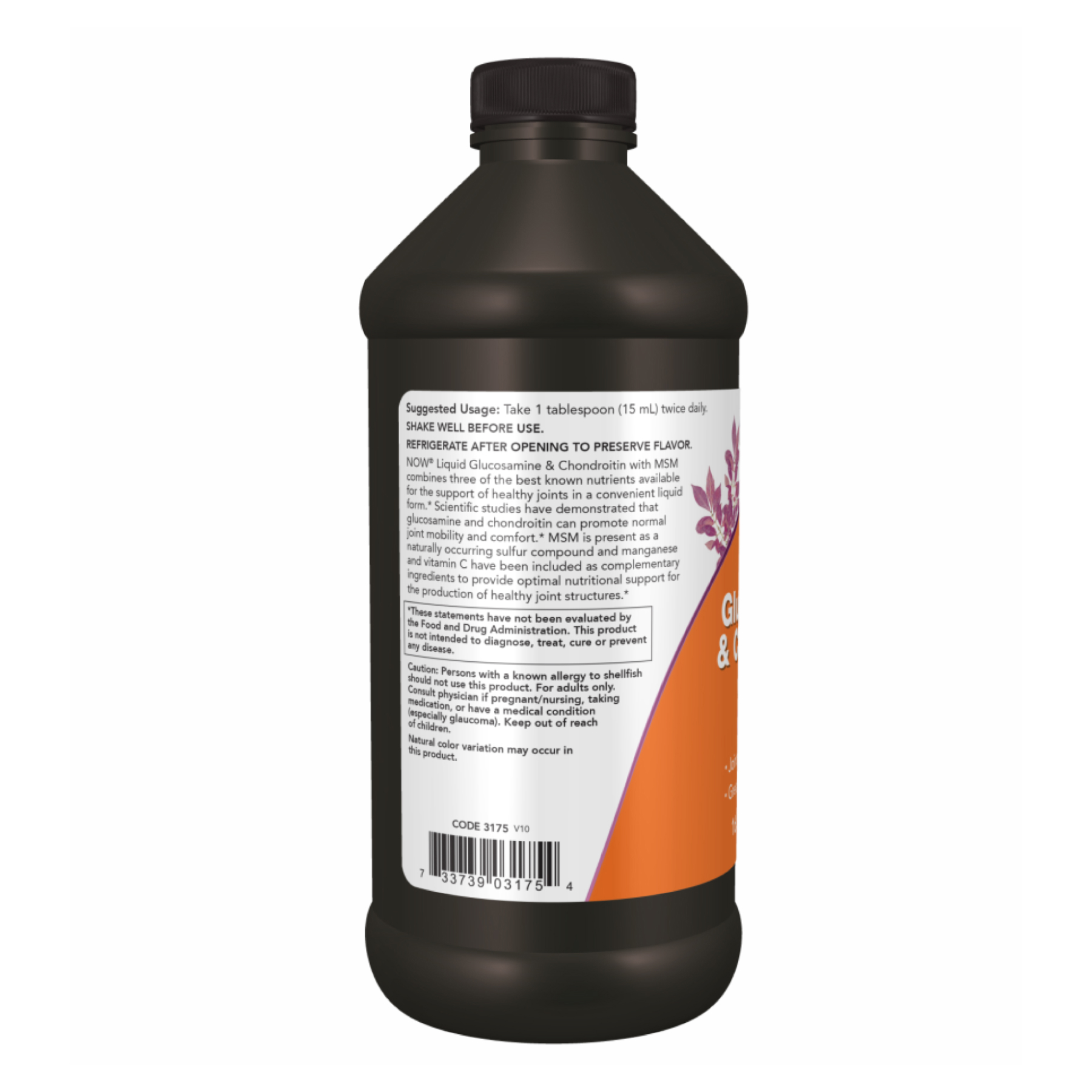 Liquid Glucosamine Chondroitin with MSM - 473ml - Зображення 3