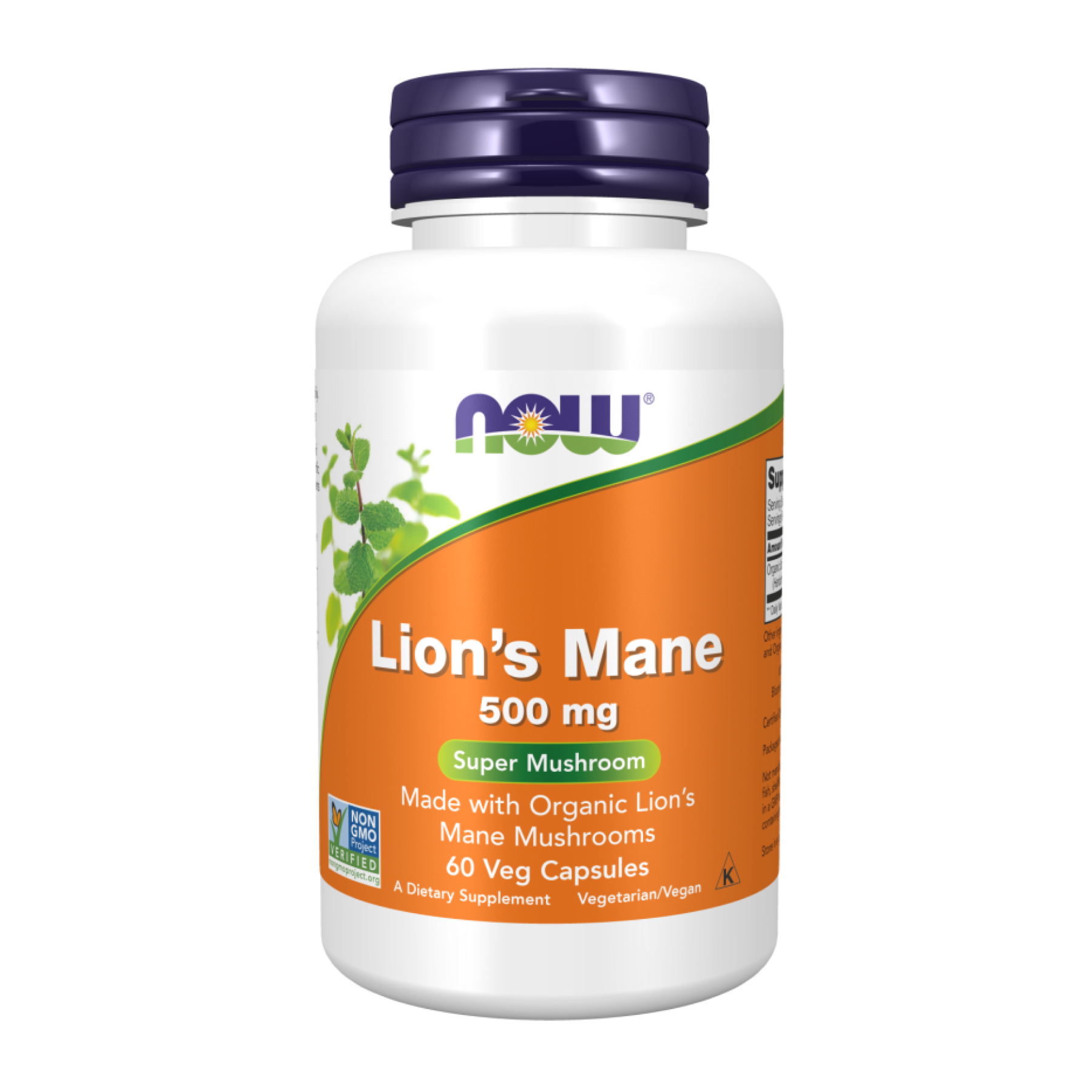 Lion's Mane 500mg - 60 vcaps (Пошкоджена етикетка)