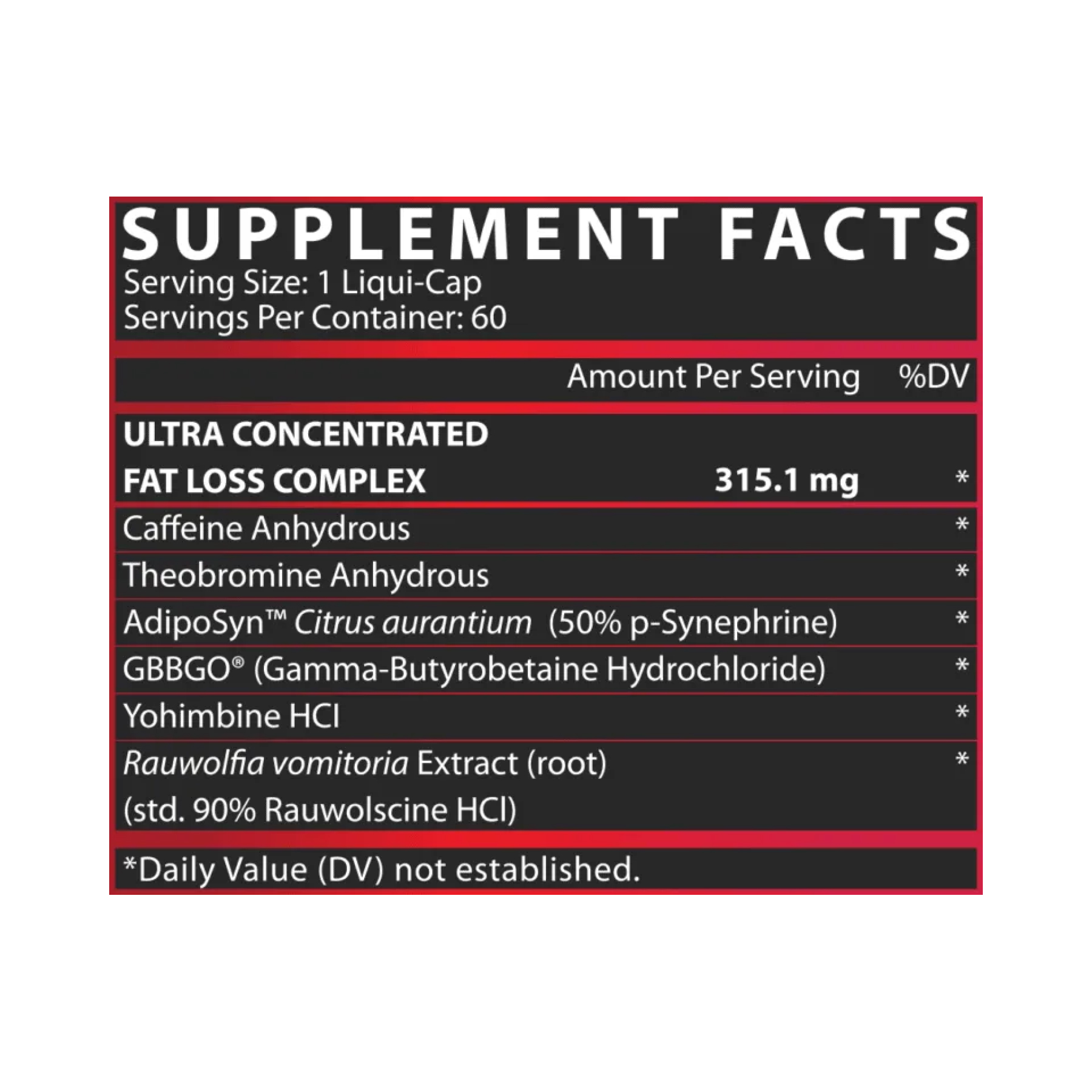 Lipo 6 Black Ultra Concentrate - 60 caps (EU version) - Зображення 2