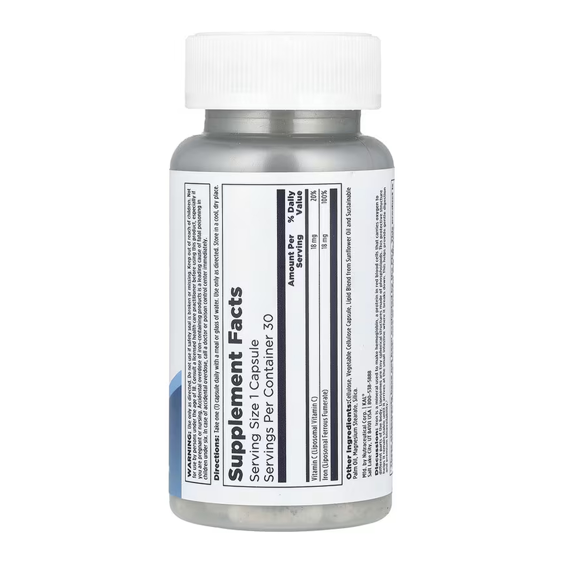 Liposomal Iron 18mg - 30 vcaps - Зображення 2