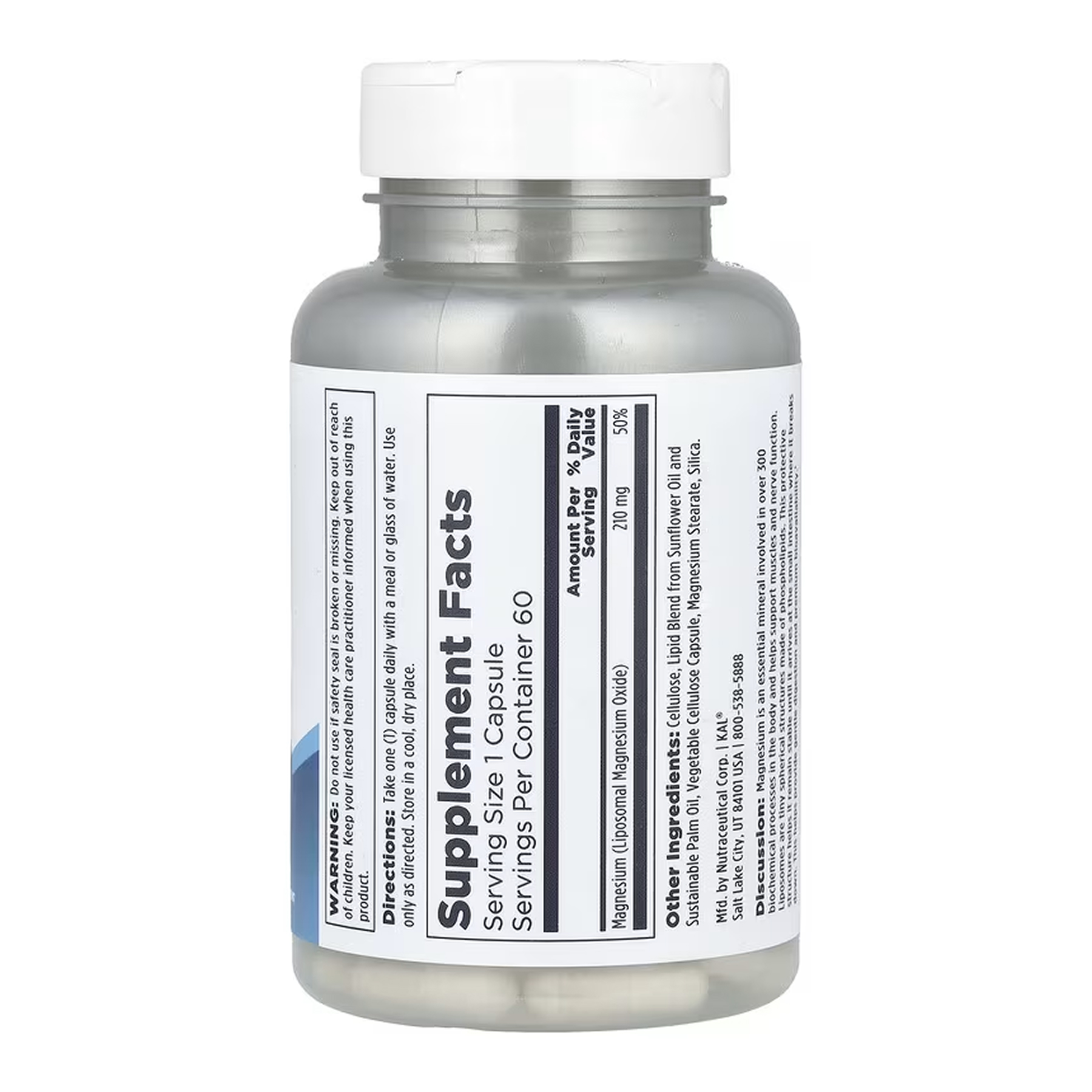 Liposomal Magnesium 210mg - 60 vcaps - Зображення 2