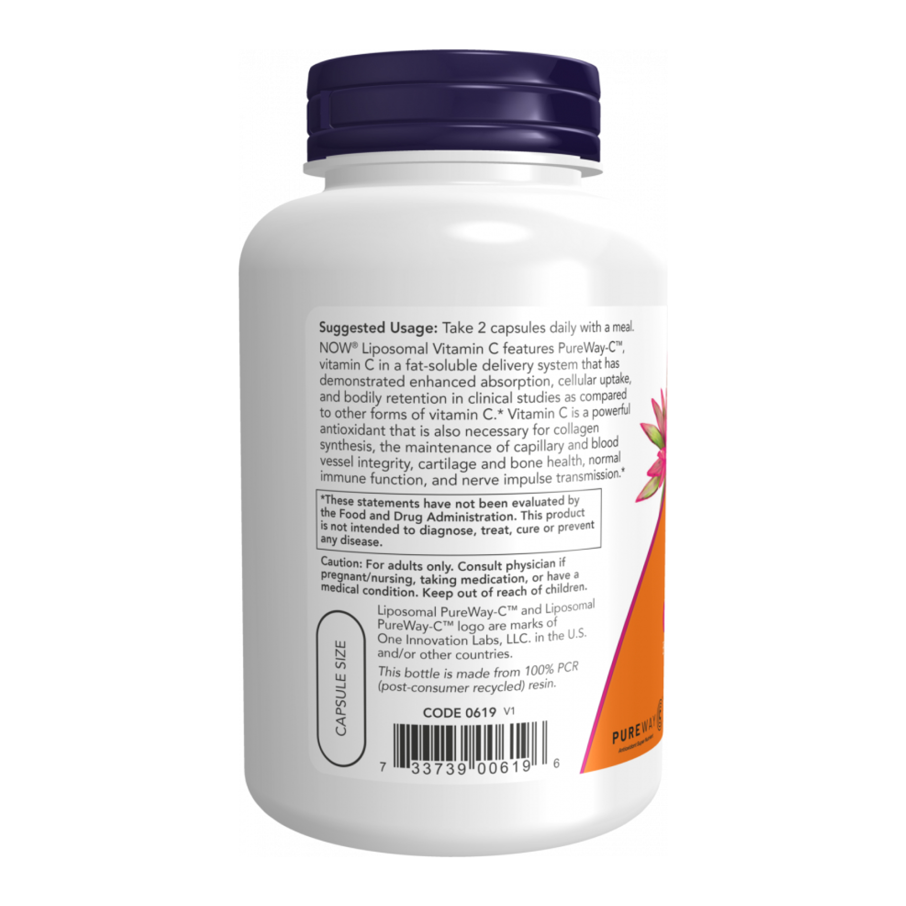 Liposomal Vitamin C - 120 vcaps - Зображення 3