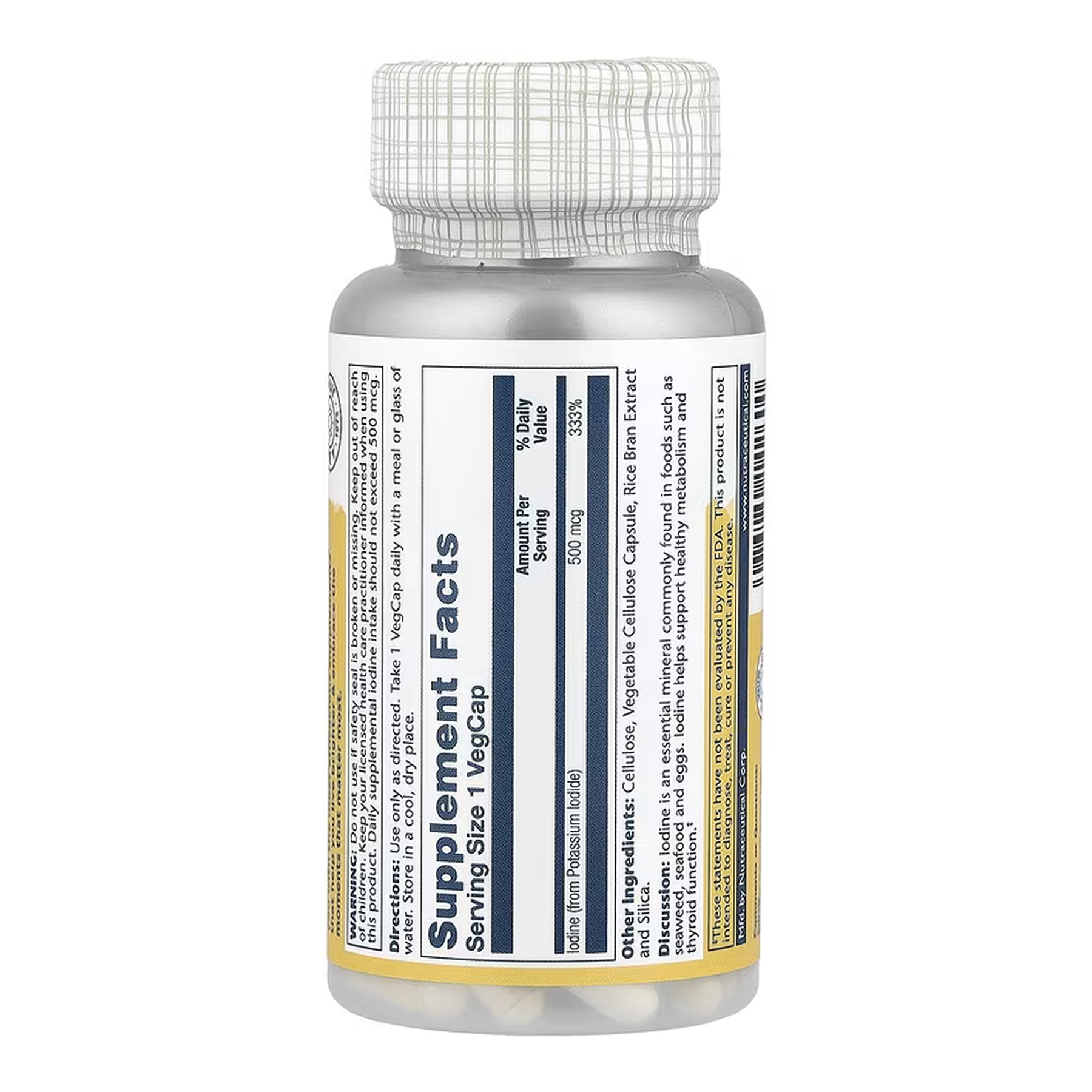 Iodine 500mcg - 30 vcaps - Зображення 2