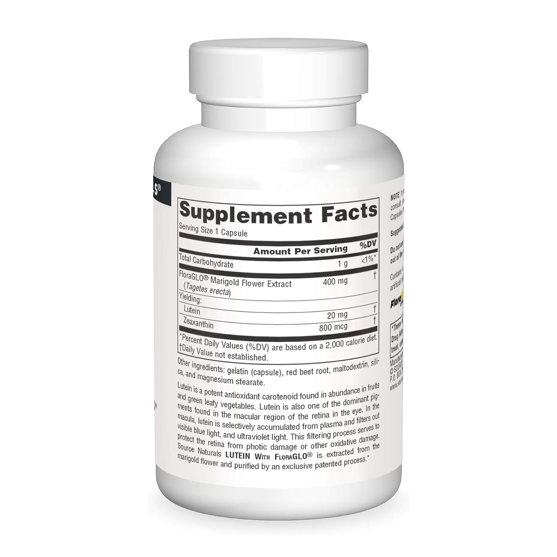 Lutein 20 mg - 60 caps - Зображення 2