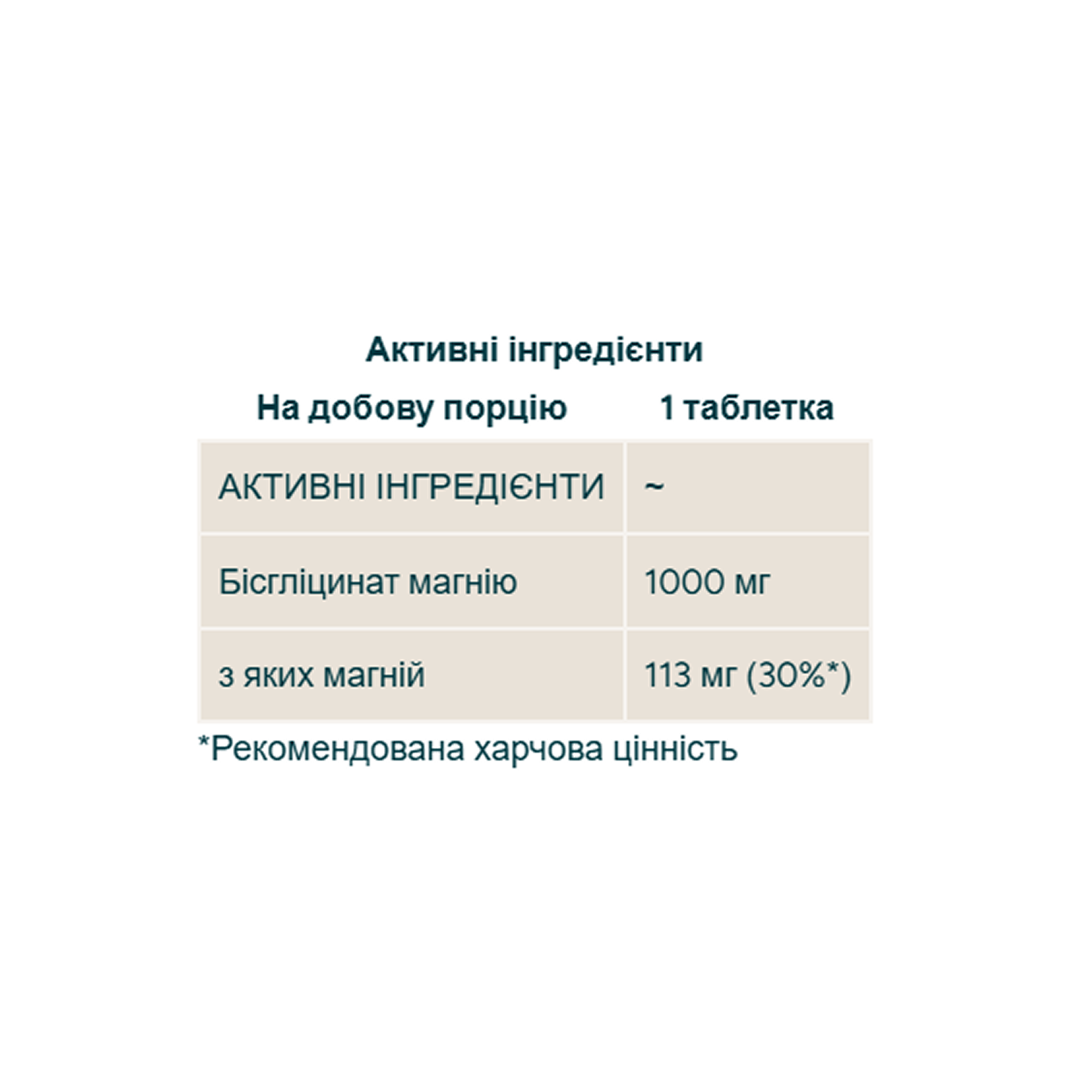 Magnesium Bisglycinate - 90 tabs - Зображення 2