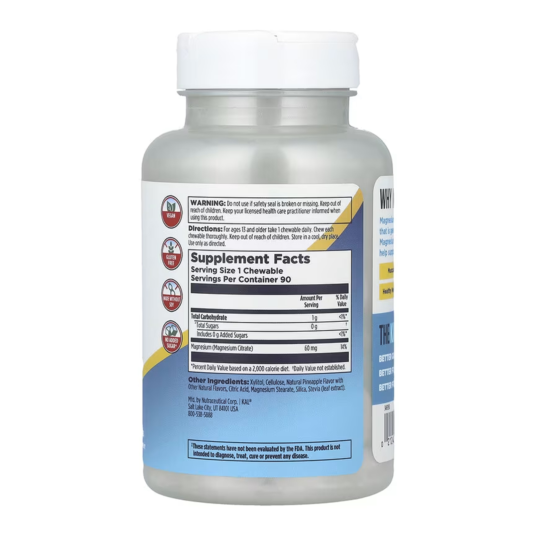 Magnesium Chewables 60mg - 90 chewables - Зображення 2