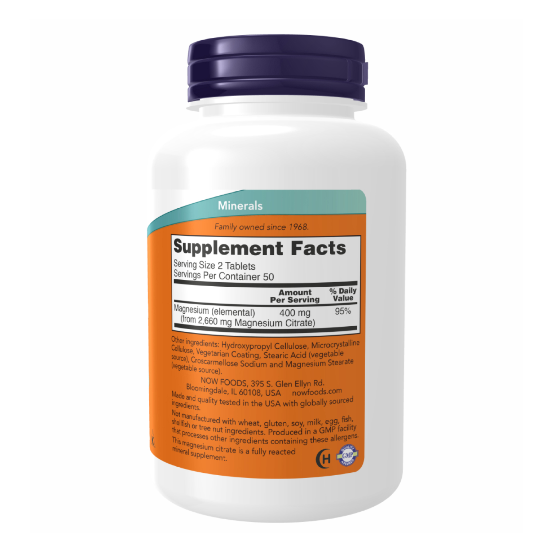 Magnesium Citrate 200mg - 250 tabs (Пошкоджена банка) - Зображення 2