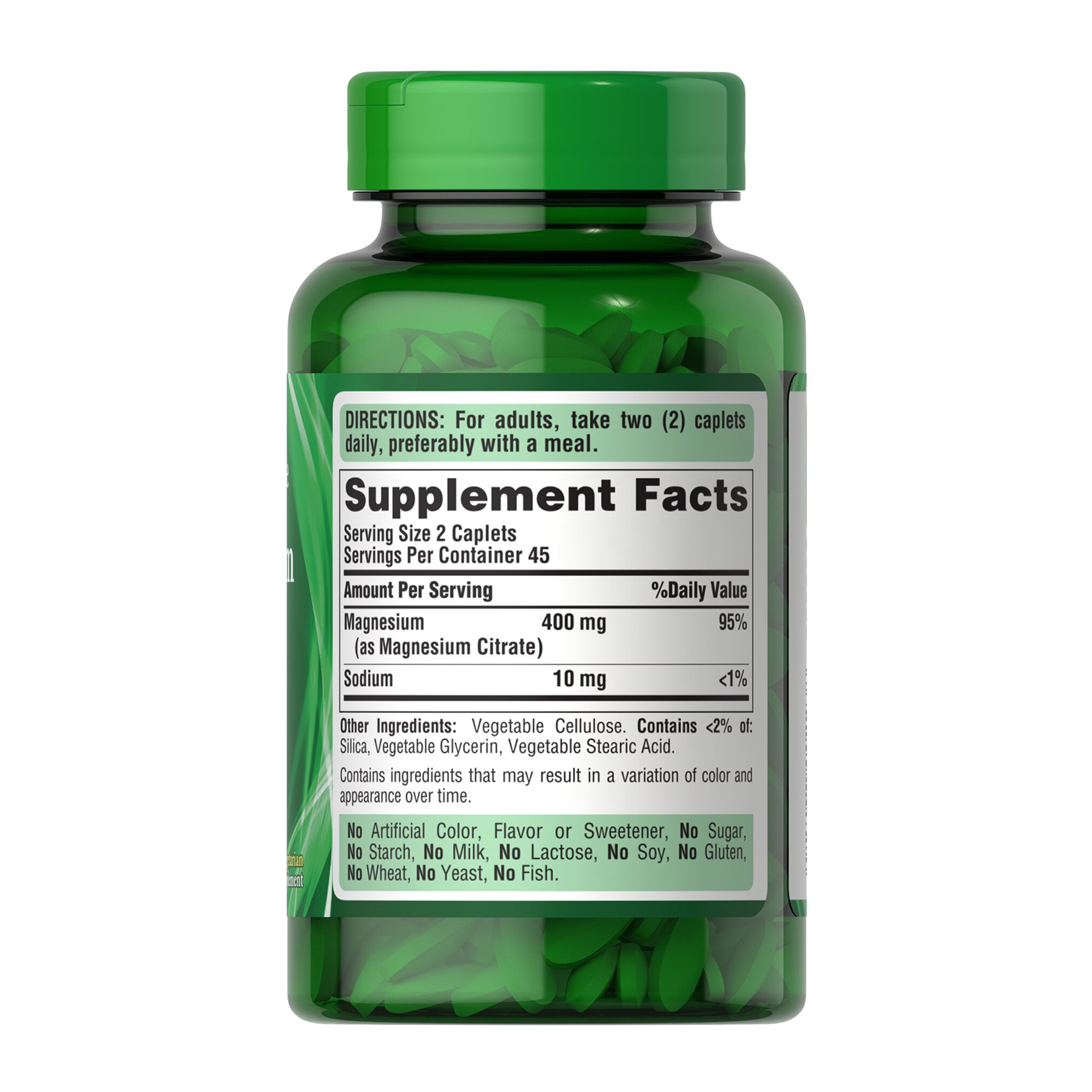 Magnesium Citrate 400mg - 90 caps - Зображення 2