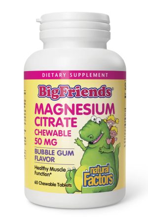Magnesium Citrate 50mg - 60 tabs Bubble Gum