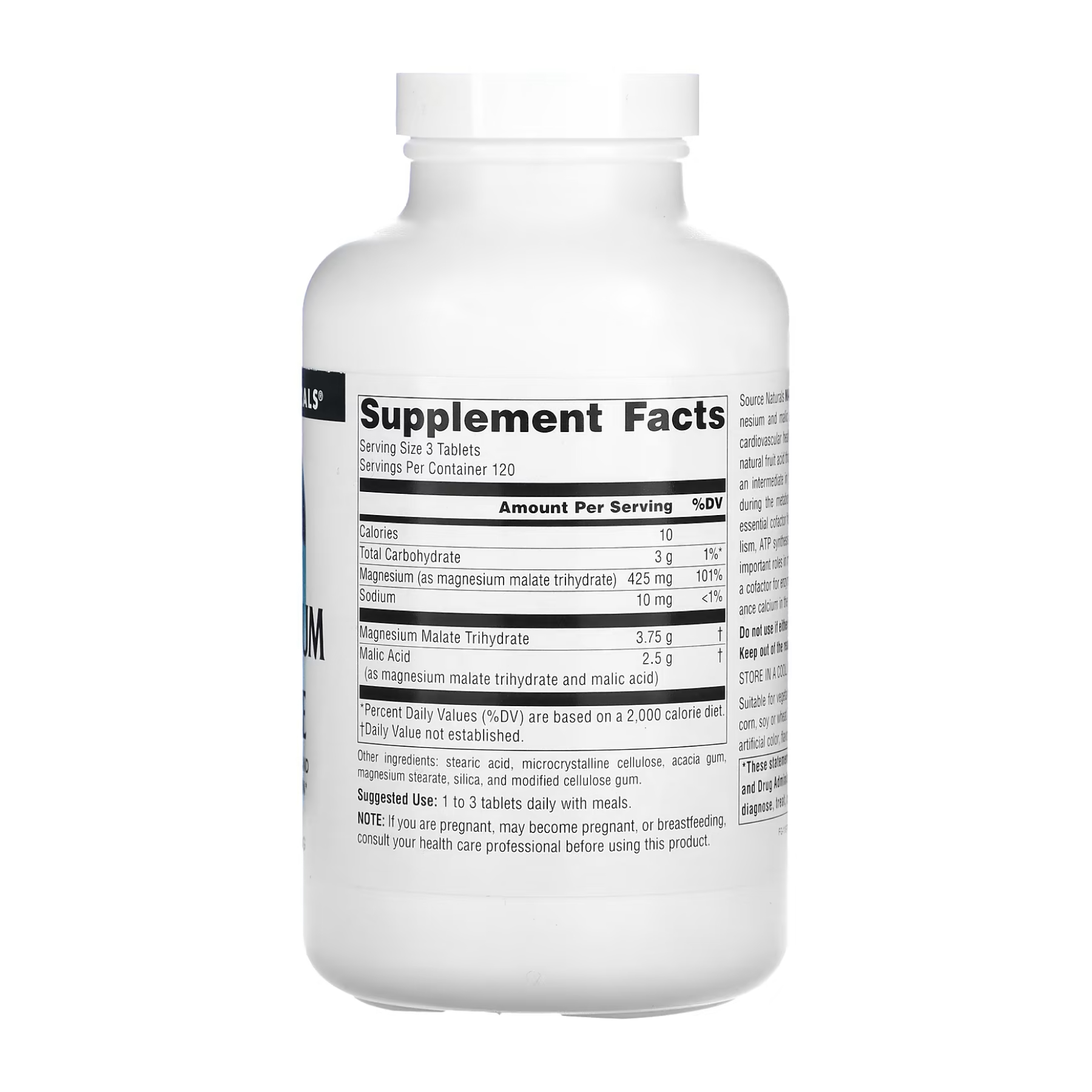 Magnesium Malate 1250mg - 360 tabs - Зображення 2