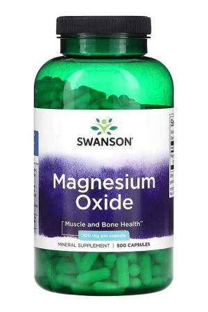 Magnesium Oxide 200mg - 500 caps