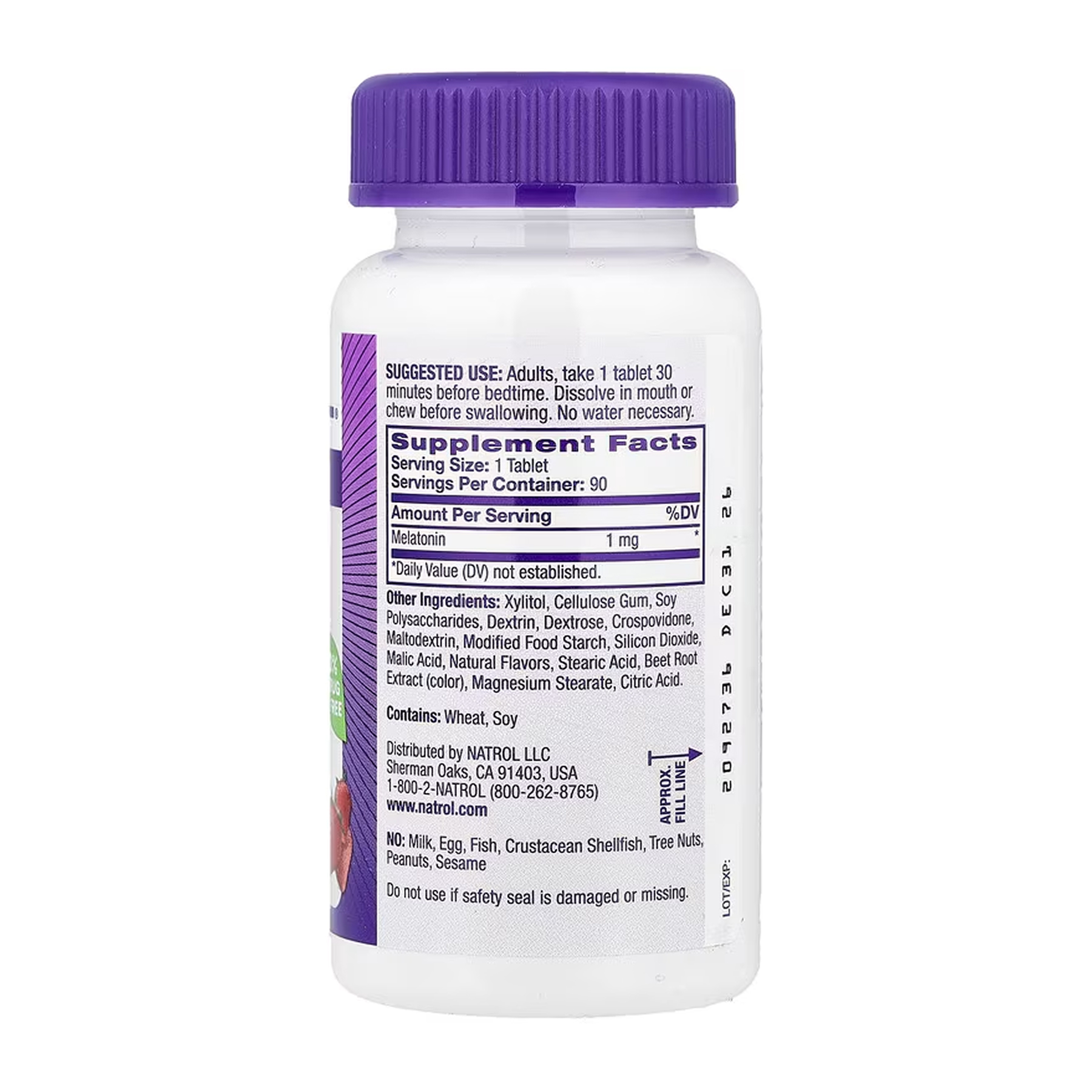 Melatonin 1mg - 90 tabs - Зображення 2