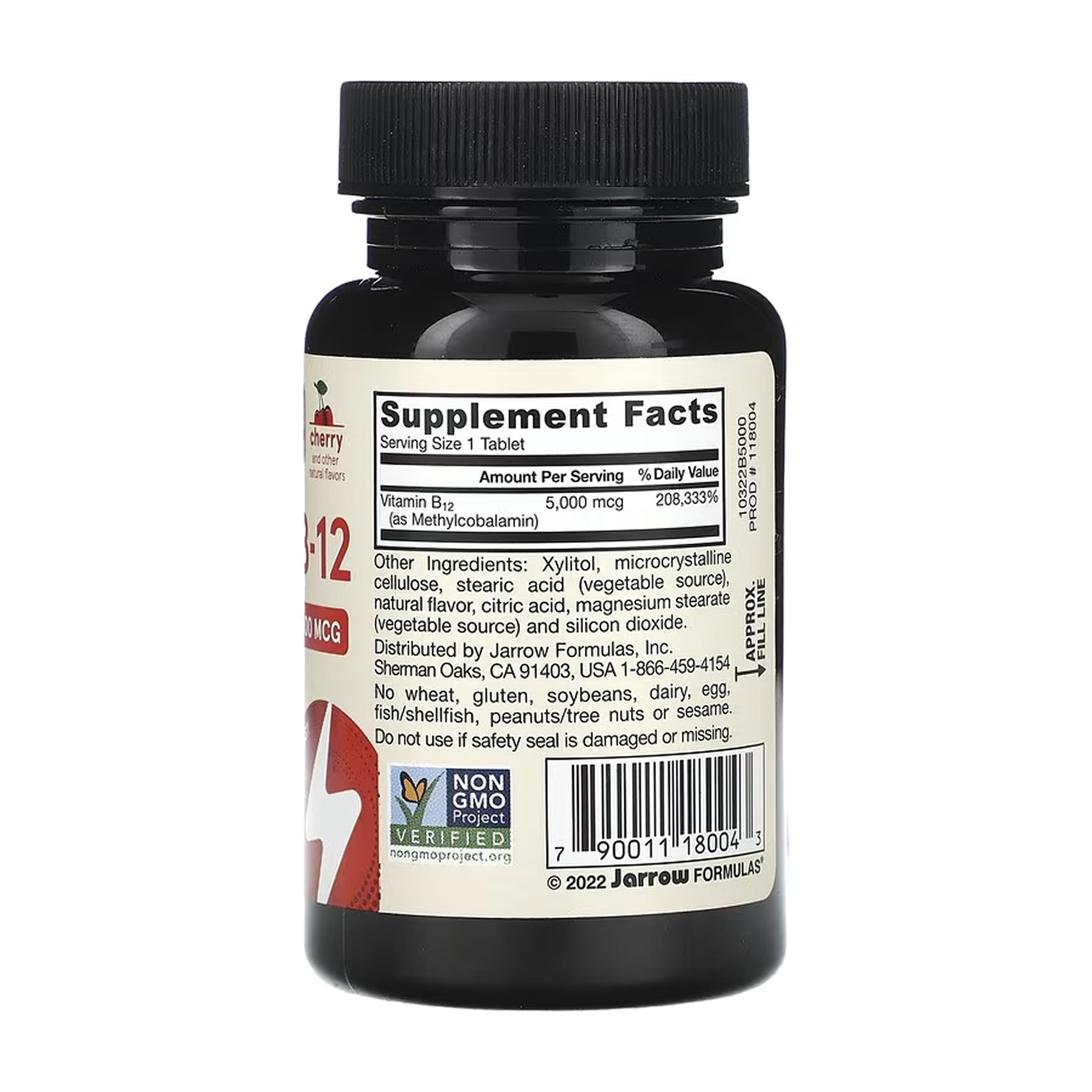 Methyl B-12 Methylcobalamin 5000mcg - 60 chewable tabs Cherry - Зображення 2