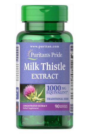 Milk Thistle 4:1 Extract 1000mg - 90softgels (Пошкоджена банка)