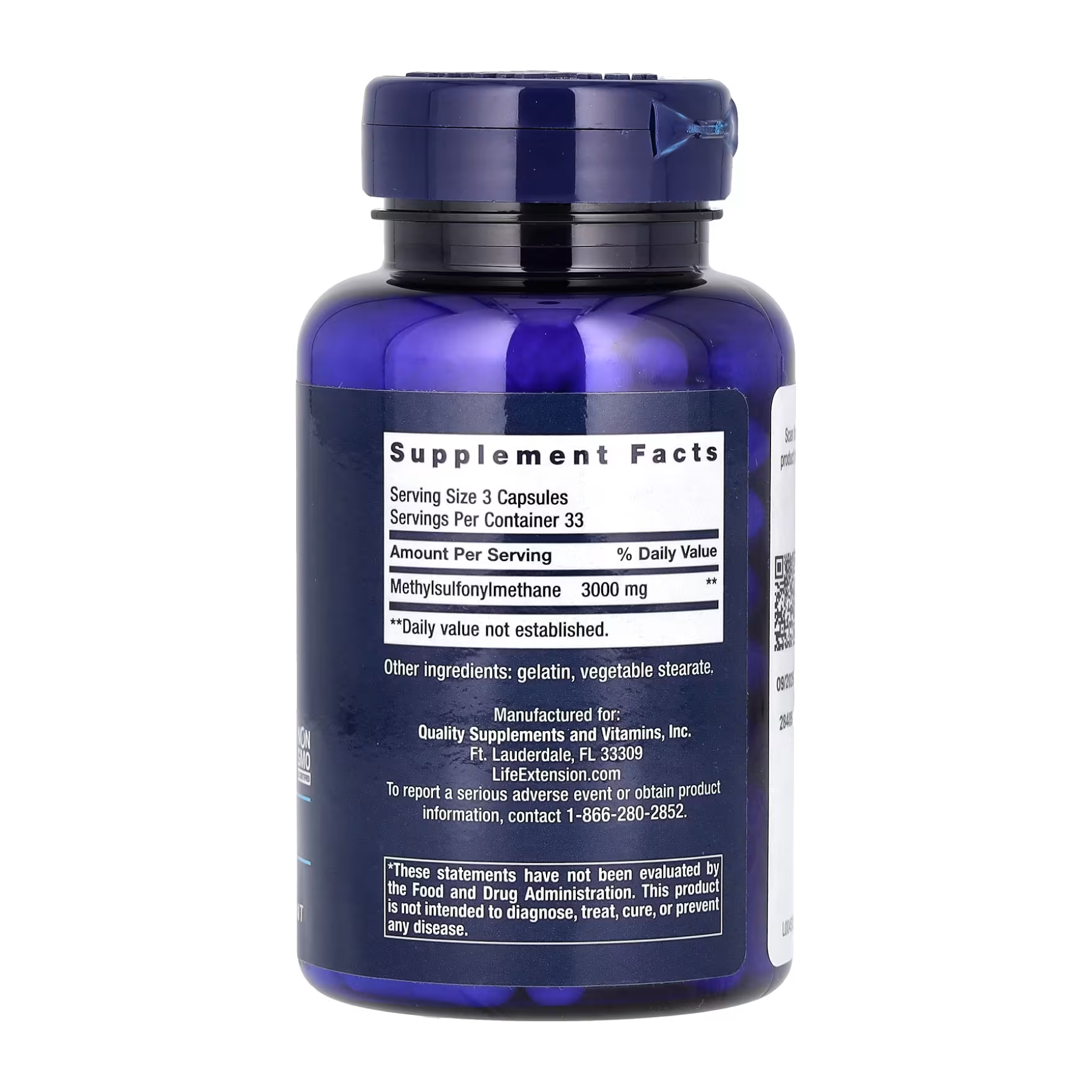 MSM 1000 mg - 100 caps - Зображення 2