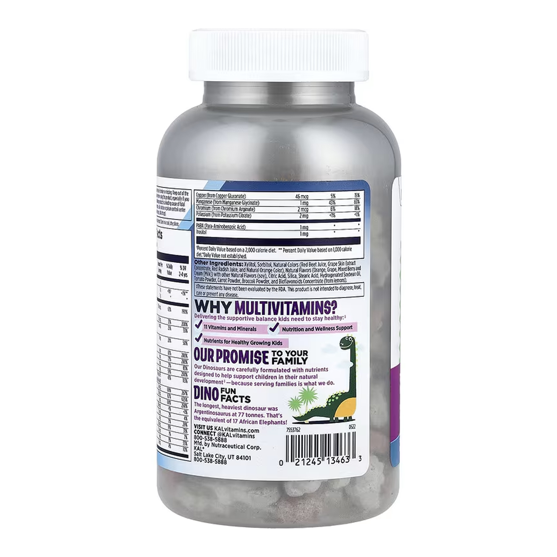 MultiSaurus - 180 chewables Berry Grape Orange - Зображення 3