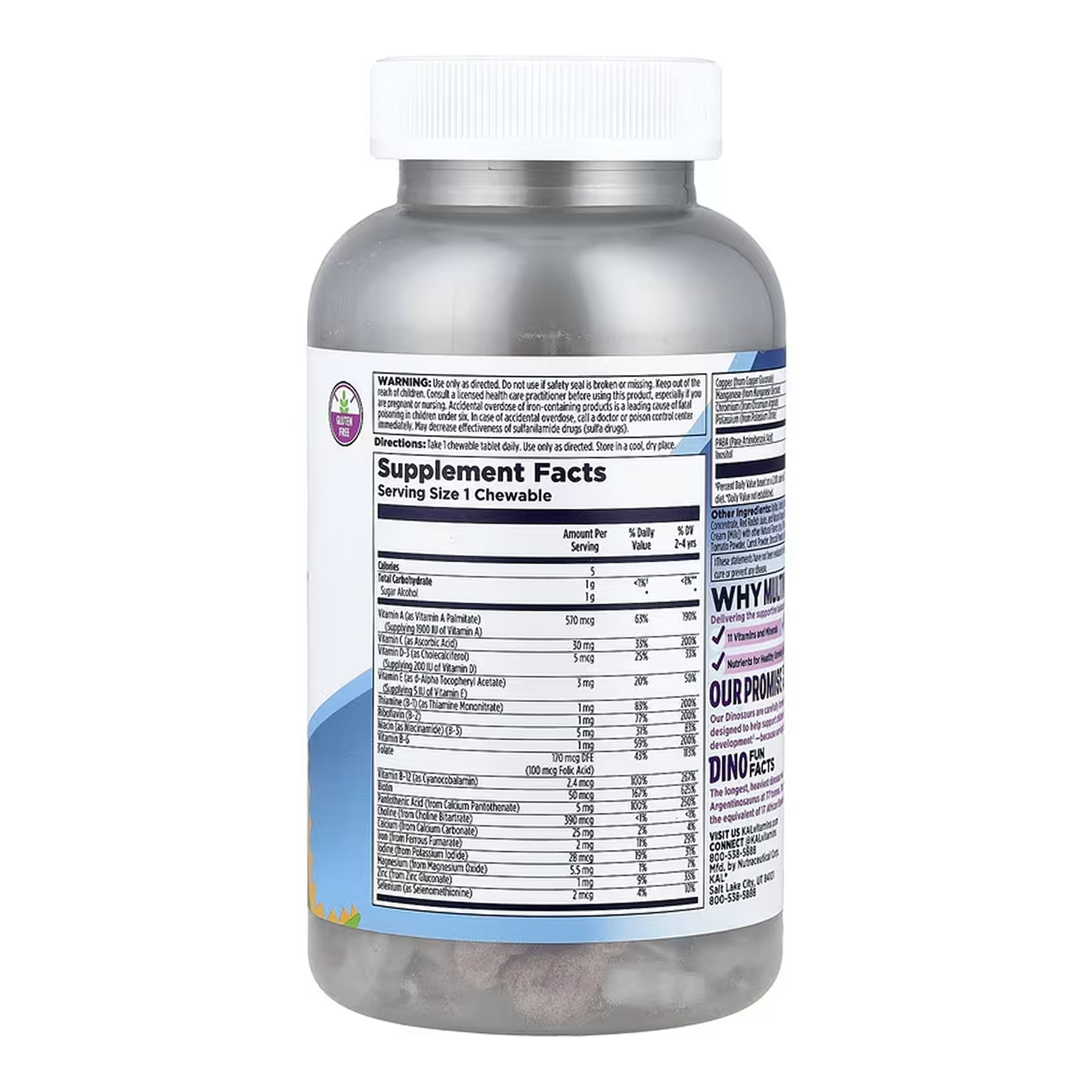 MultiSaurus - 180 chewables Berry Grape Orange - Зображення 2