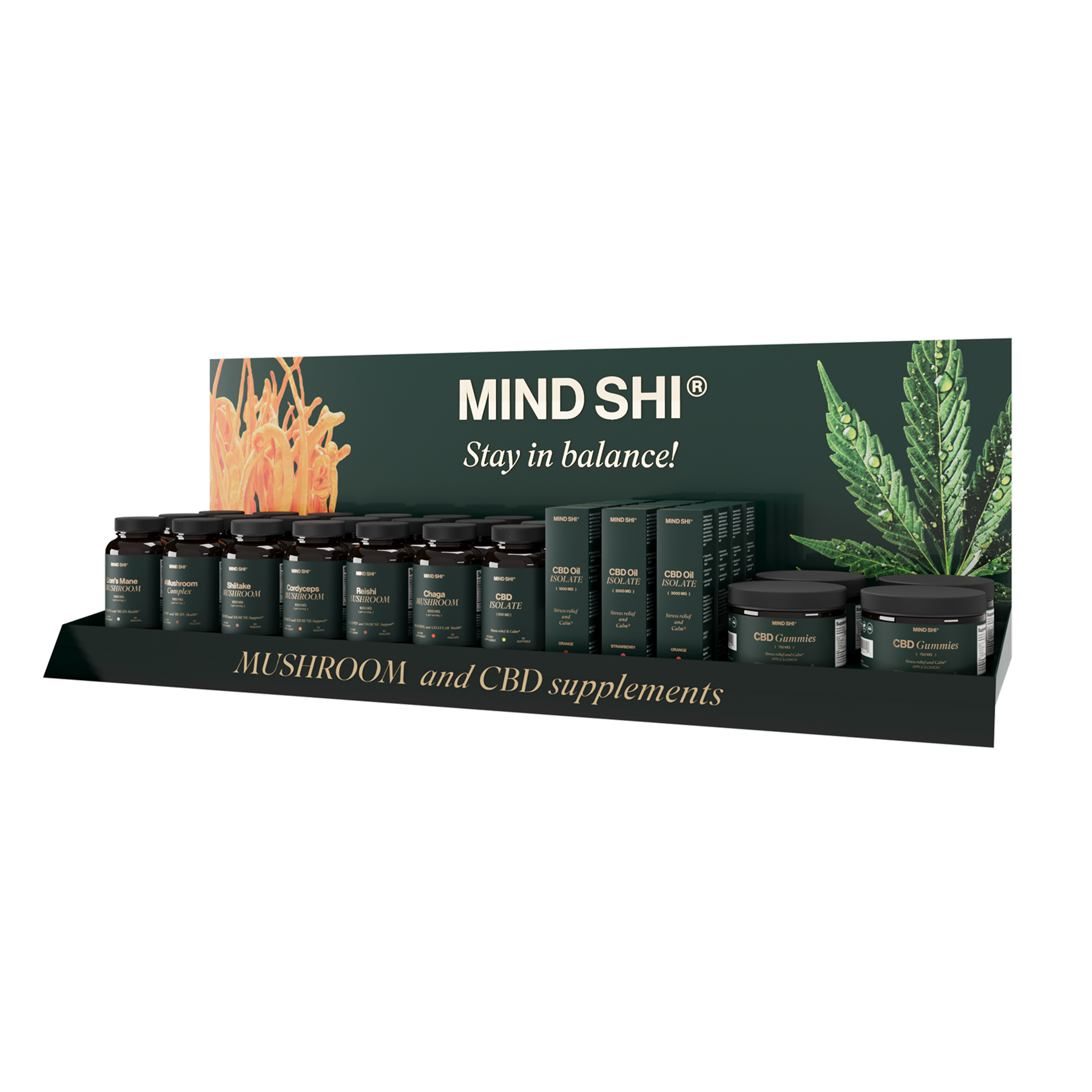 Display Stand Mushroom and CBD supplements - Зображення 2