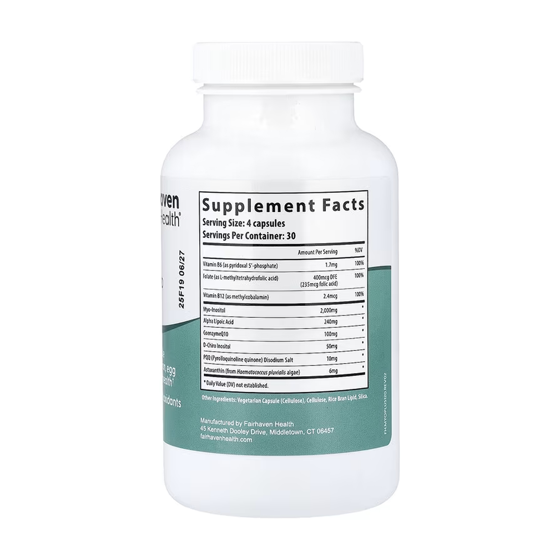 PQQ + Myo + D-Chiro Inositol Plus - 120 caps - Зображення 2