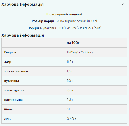 Impact Weight Gainer V2 - 2500g Chocolate Smooth - Зображення 2