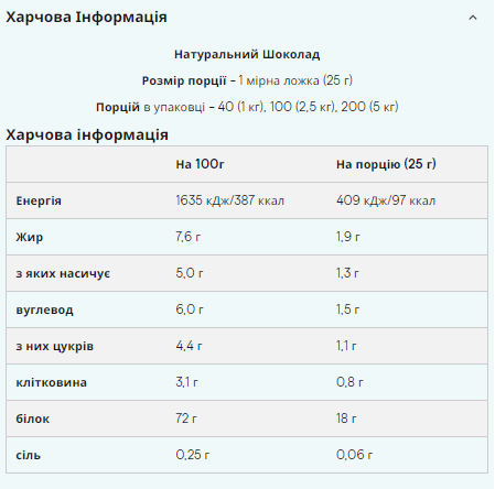 Impact Whey Protein - 5000g Natural Chocolate - Зображення 2