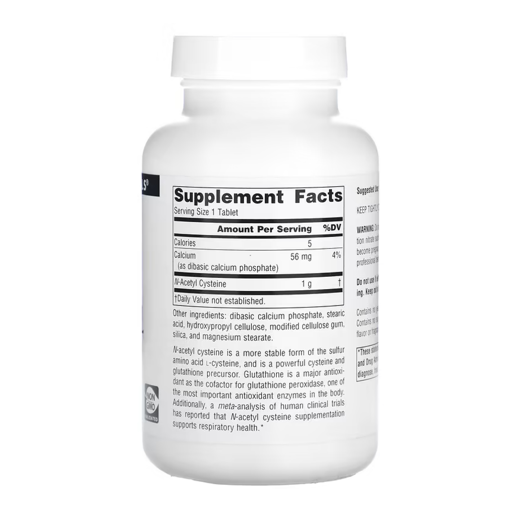 N-Acetyl Cysteine 1000mg - 120 tabs (До 04.26) - Зображення 2
