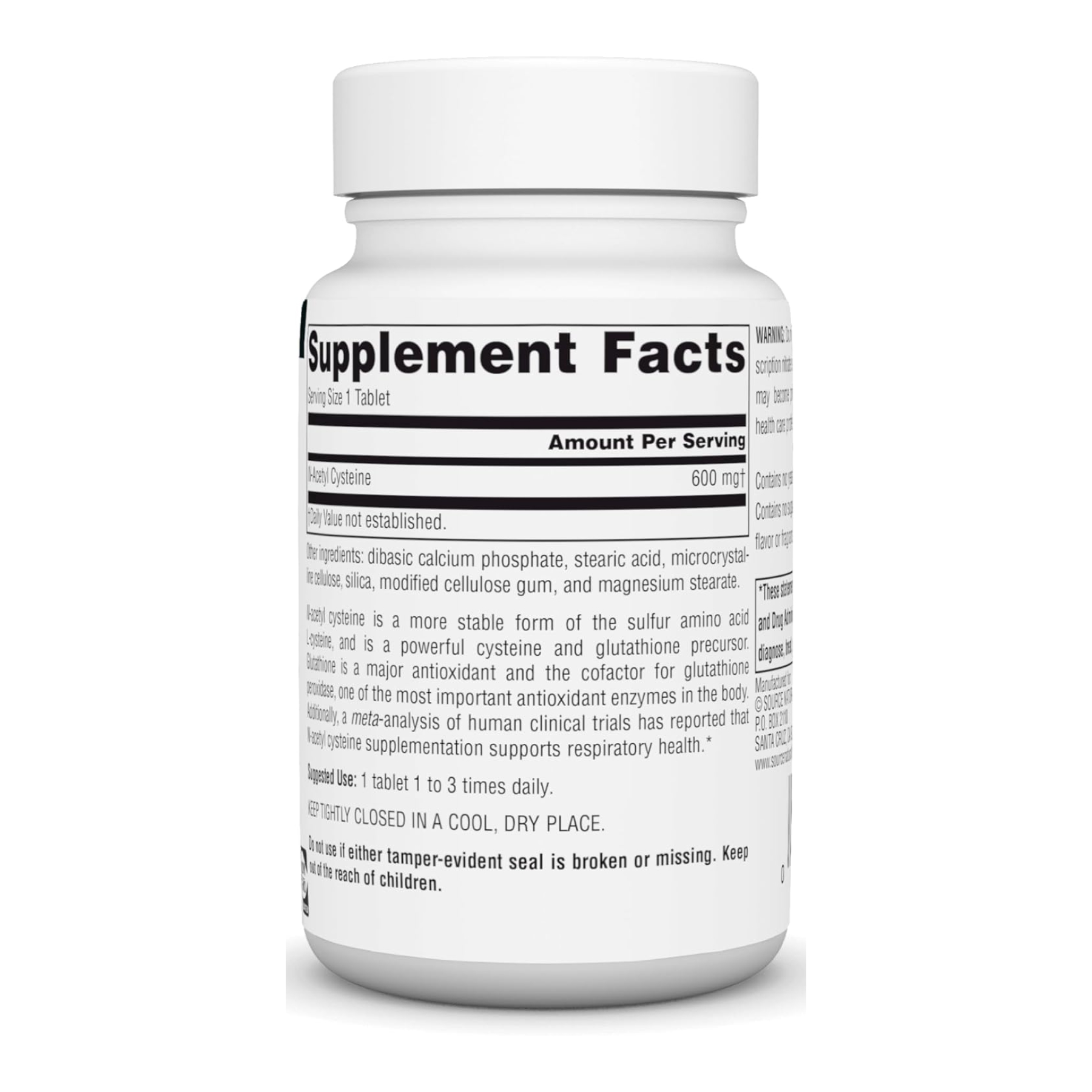N-Acetyl Cysteine 1000mg - 60 tabs - Зображення 2
