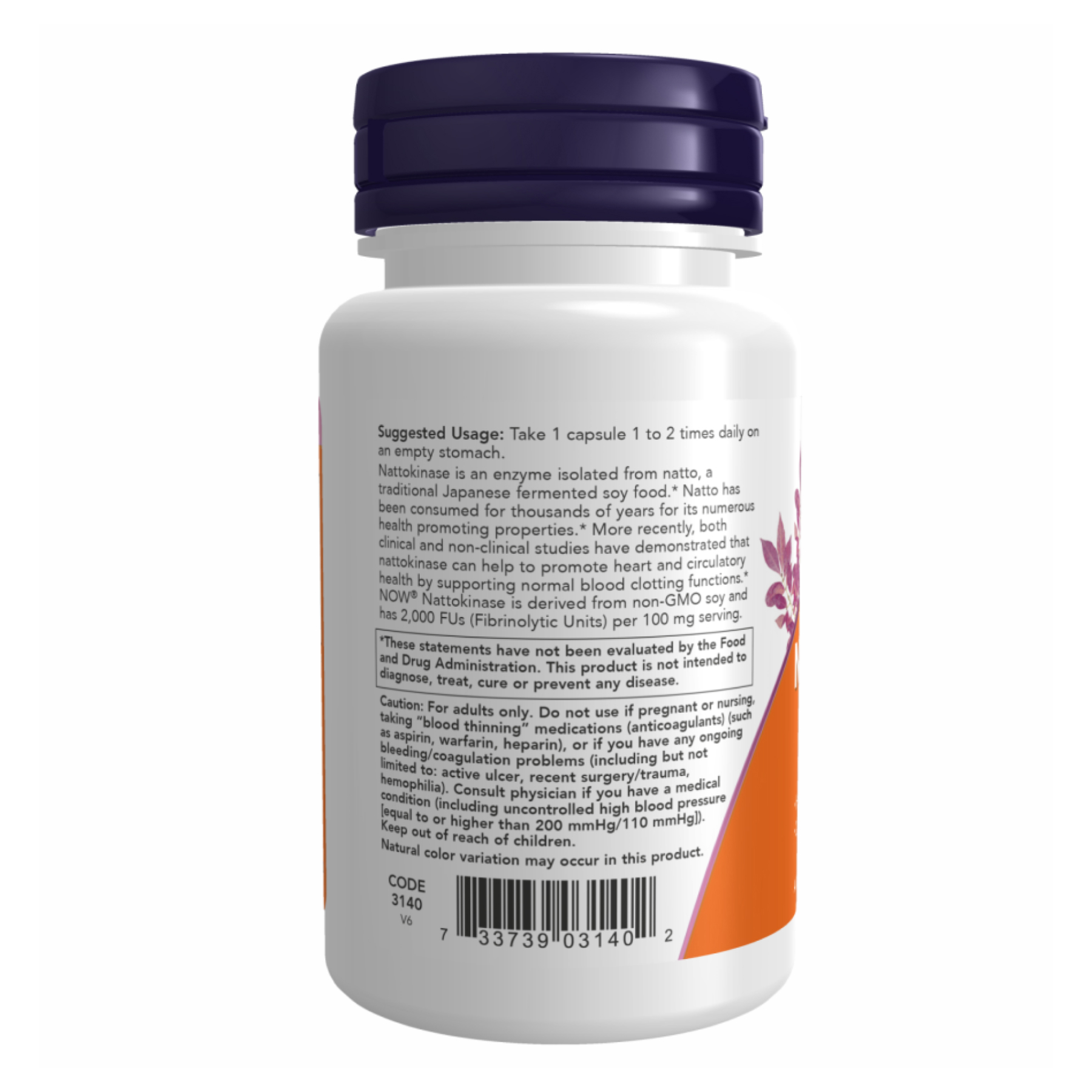 Nattokinase 100mg - 120 vcaps - Зображення 3