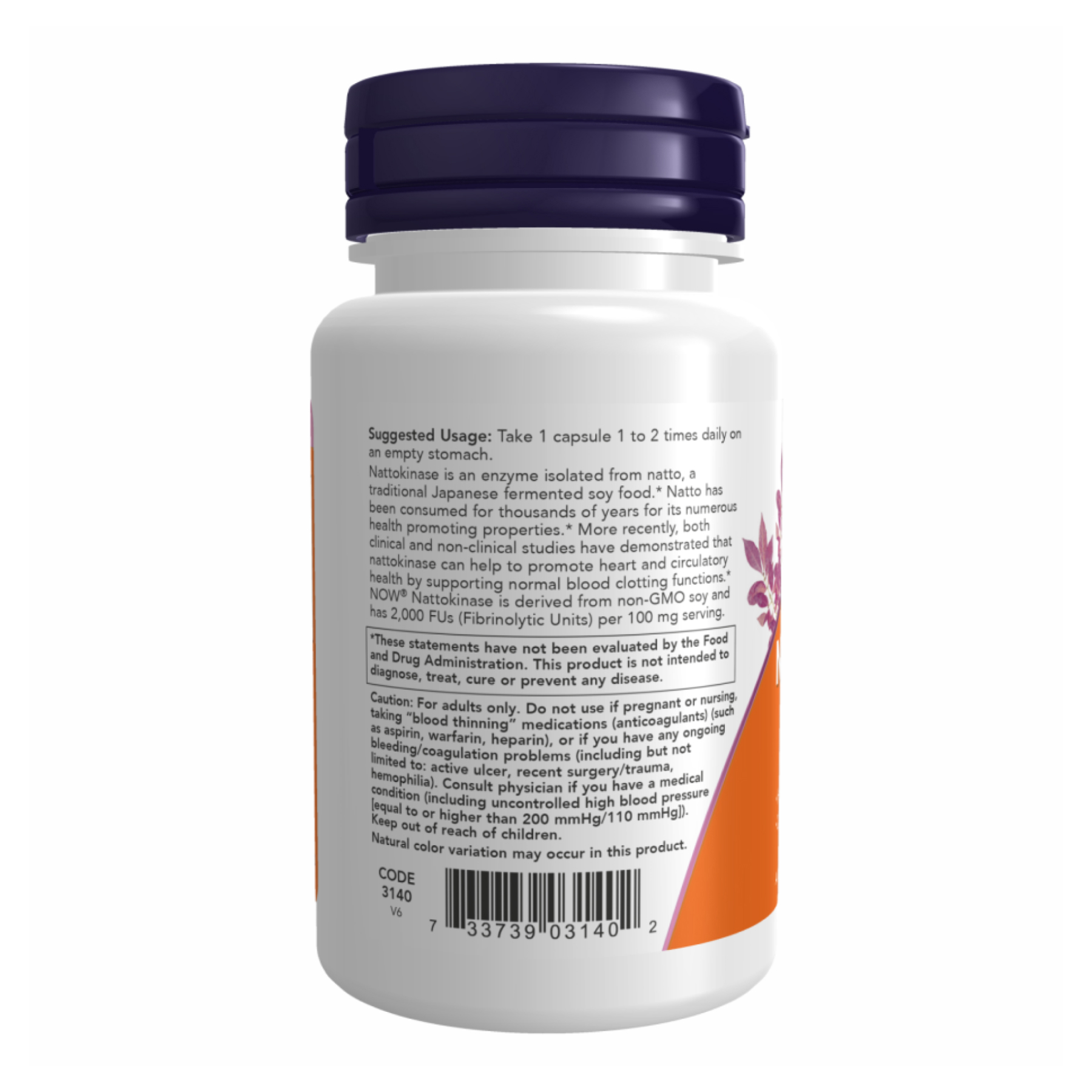 Nattokinase 100mg - 60 vcaps - Зображення 3