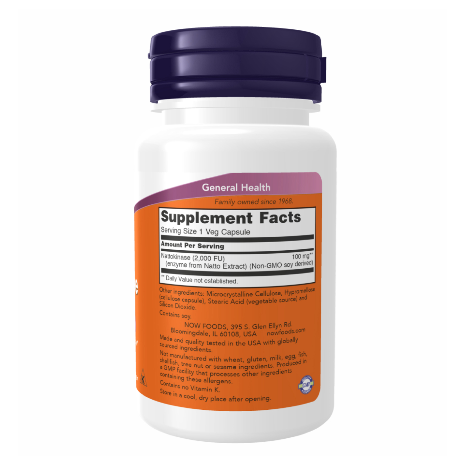 Nattokinase 100mg - 60 vcaps - Зображення 2