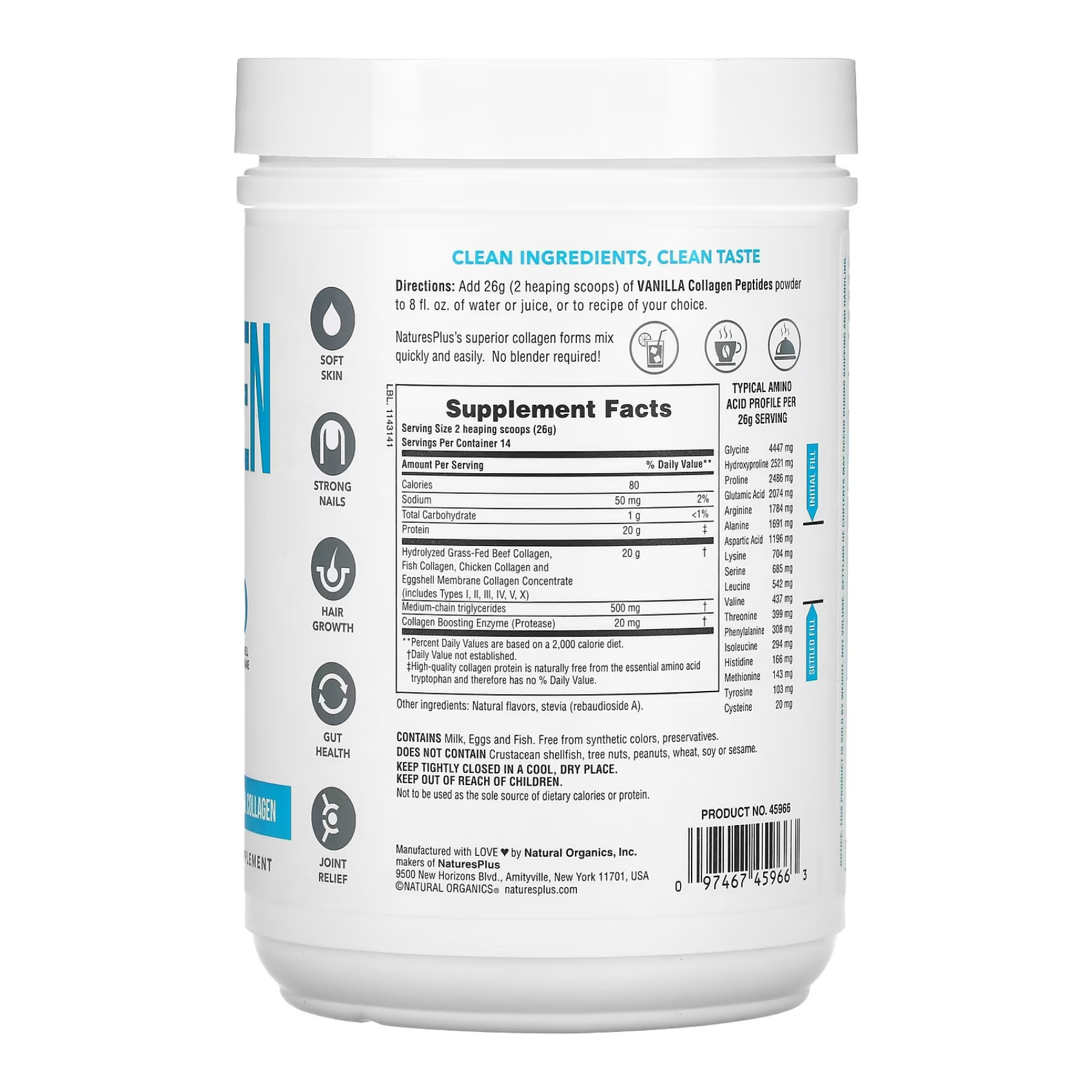 Collagen Peptides - 364g Vanilla - Зображення 2
