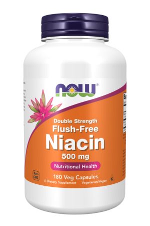Niacin Flush-Free Double Strength 500 mg - 180 vcaps