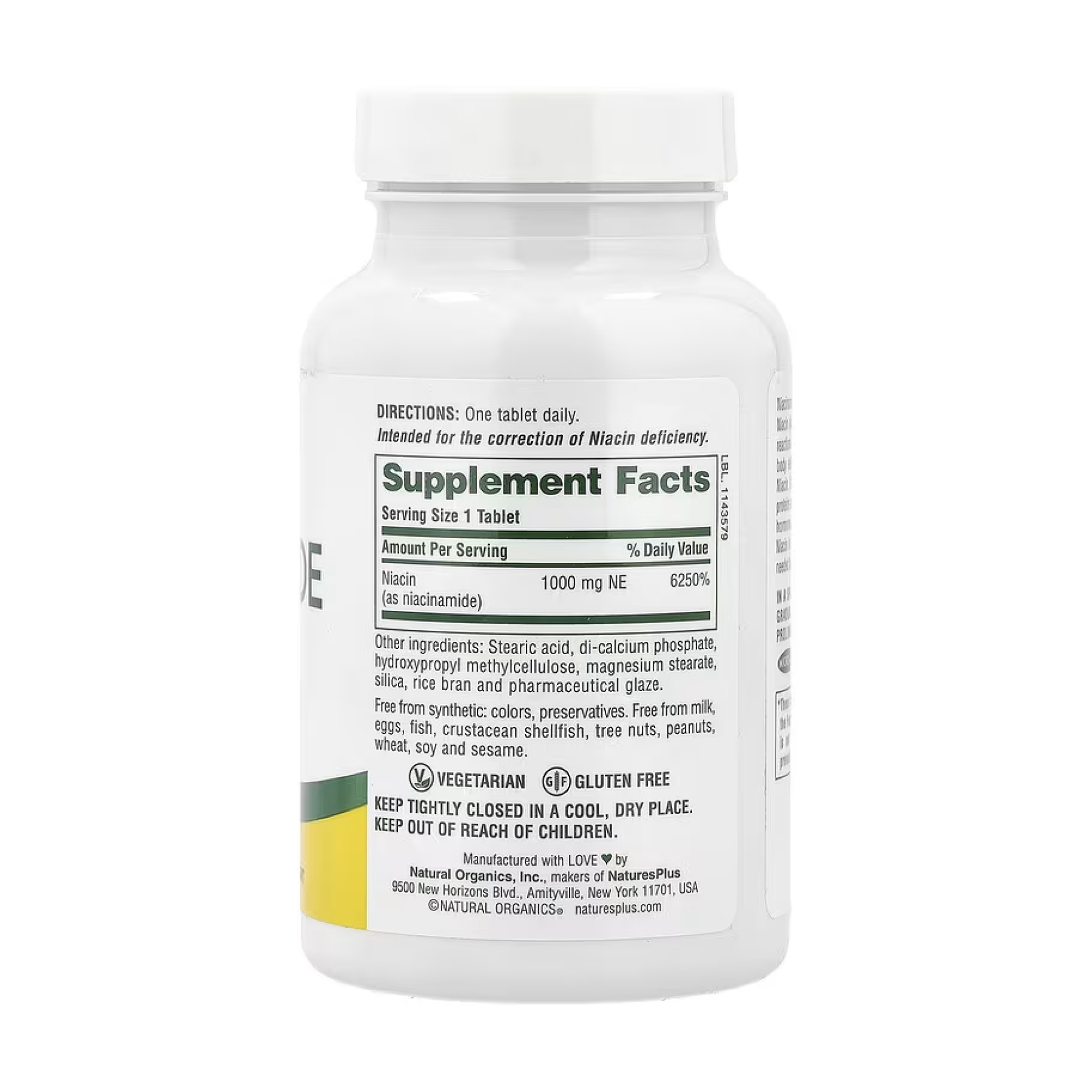 Niacinamide 1000mg - 90 tabs - Зображення 2