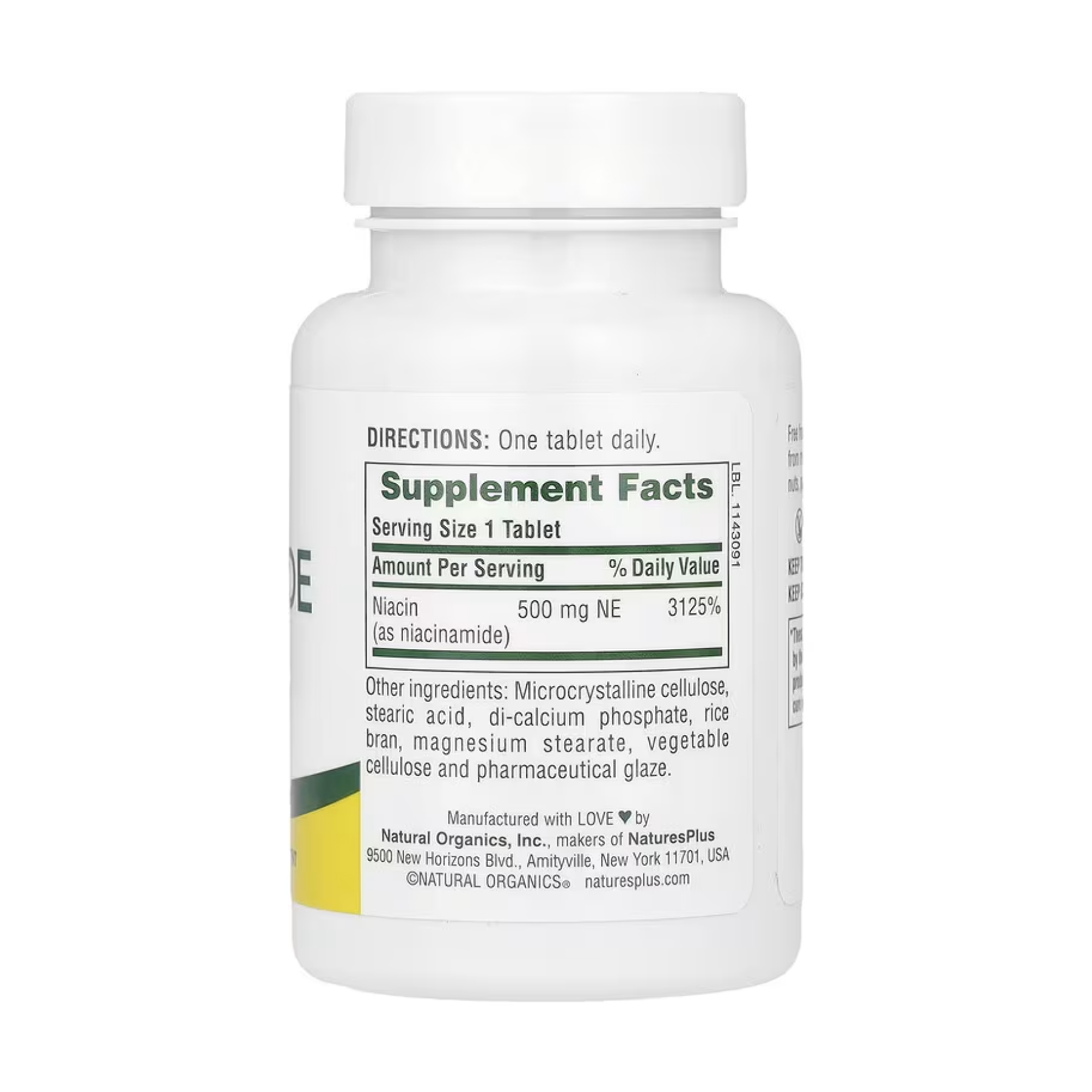 Niacinamide 500 mg - 90 tabs - Зображення 2