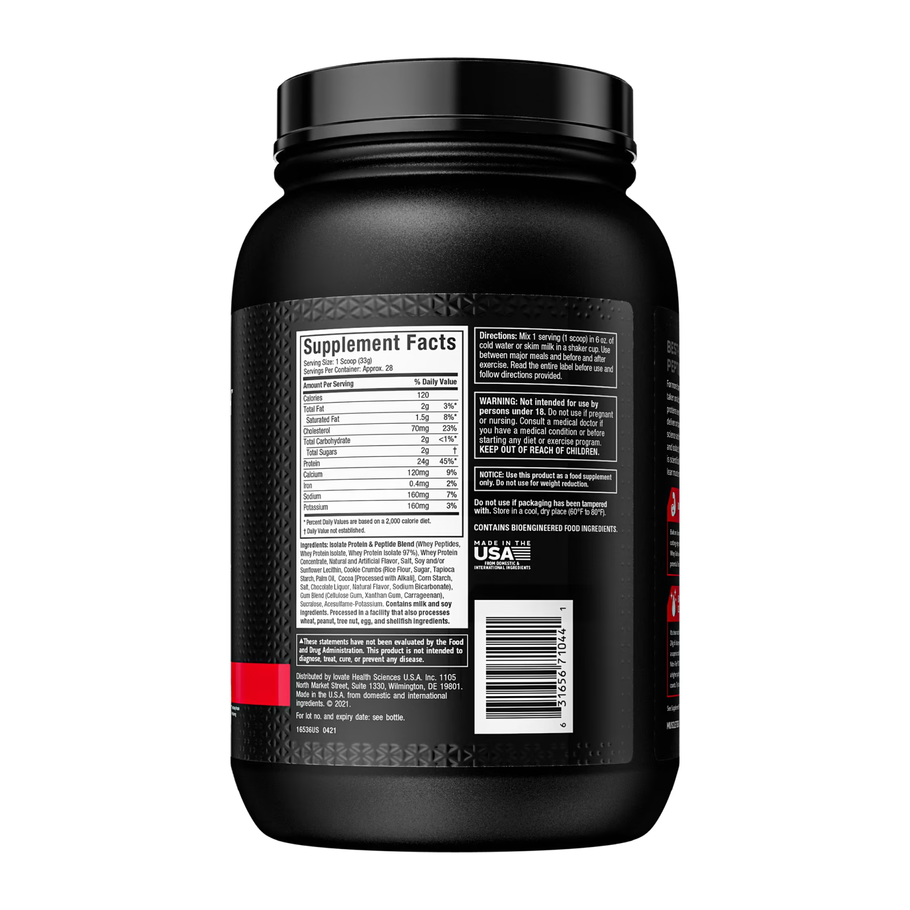 Nitro Tech 100% Whey Gold - 908g French Vanilla Cream - Зображення 2