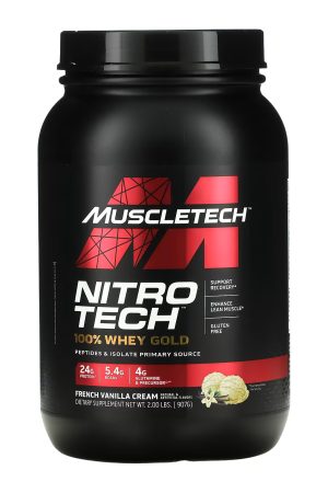 Nitro Tech 100% Whey Gold - 908g French Vanilla Cream